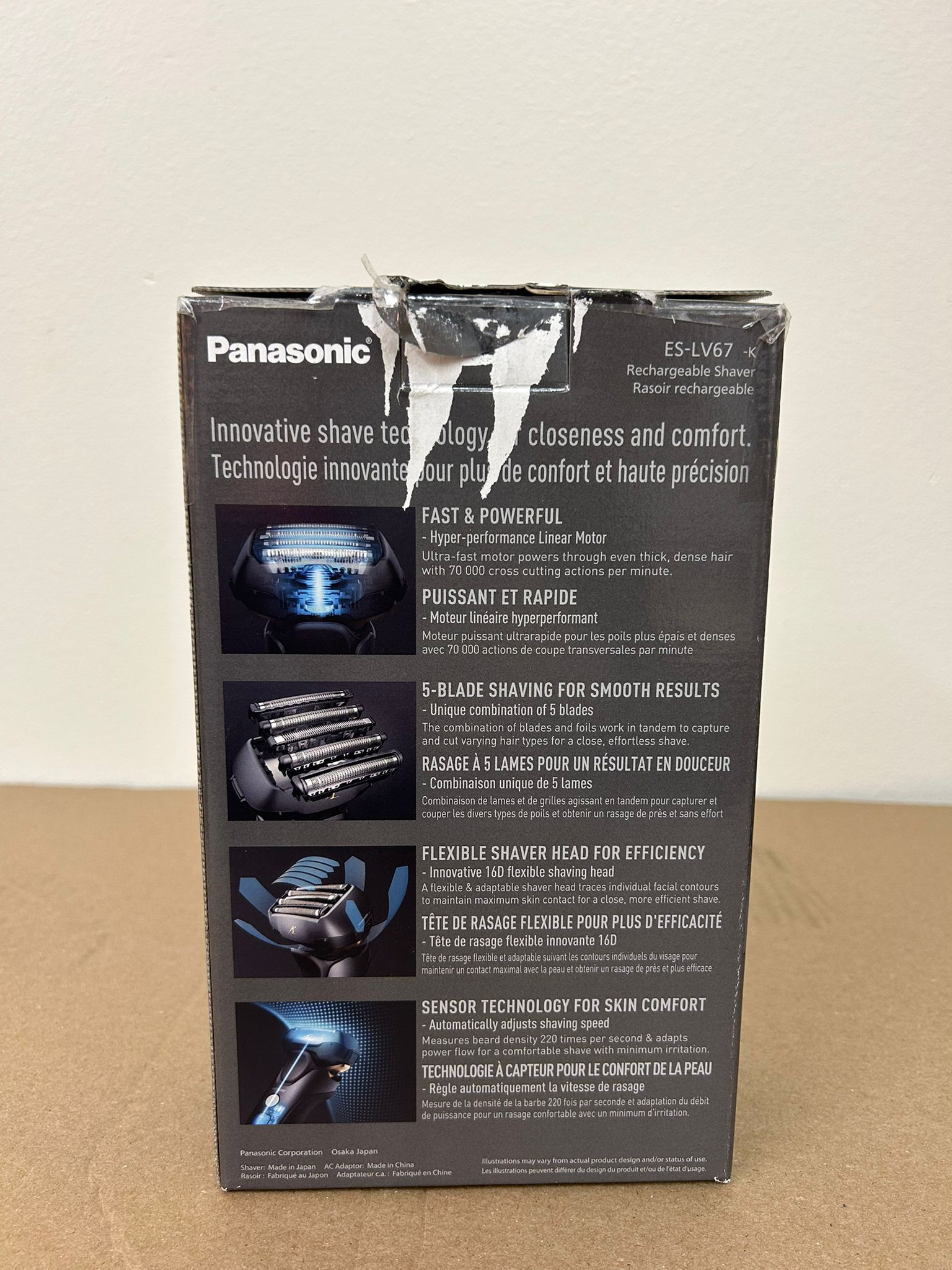 Panasonic ARC5 Electric Razor for Men – Advanced 5-Blade Shaving System