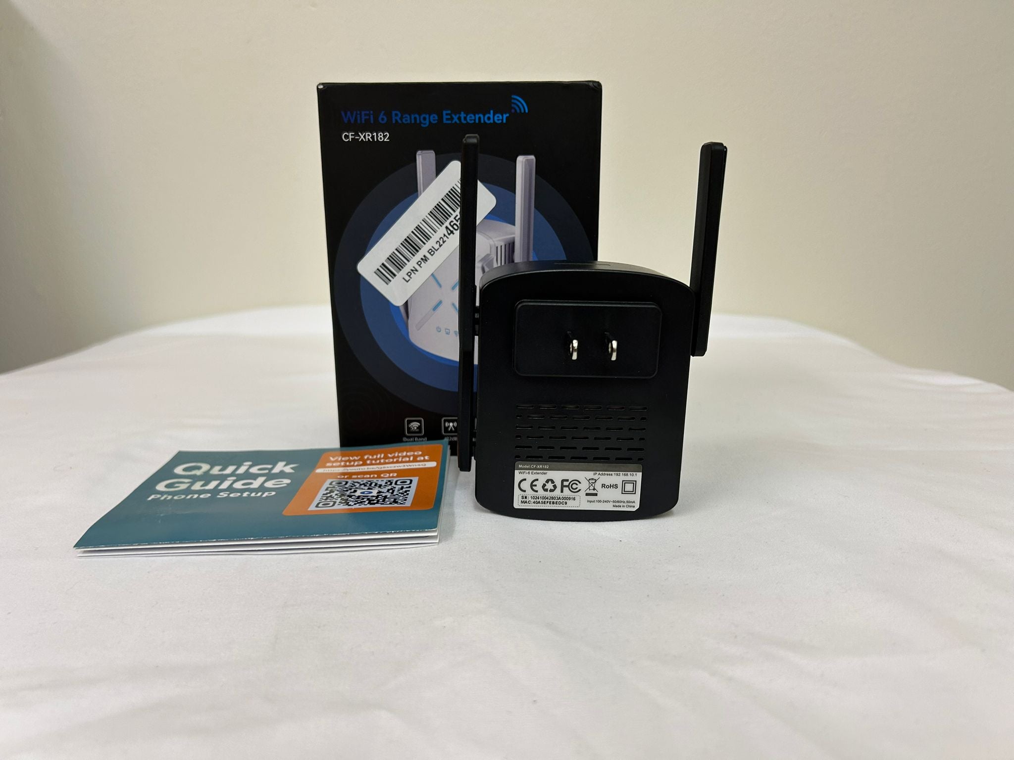 WiFi 6 Range Extender – Dual-Band Signal Booster, 12,000 Sq. Ft. Coverage