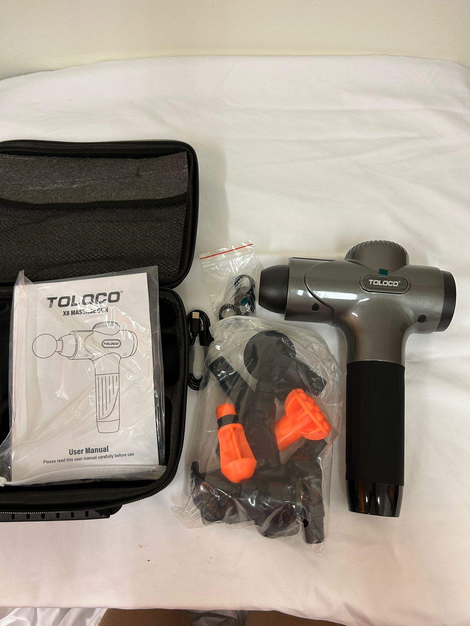 TOLOCO Deep Tissue Massage Gun – Portable Percussion Massager for Athletes