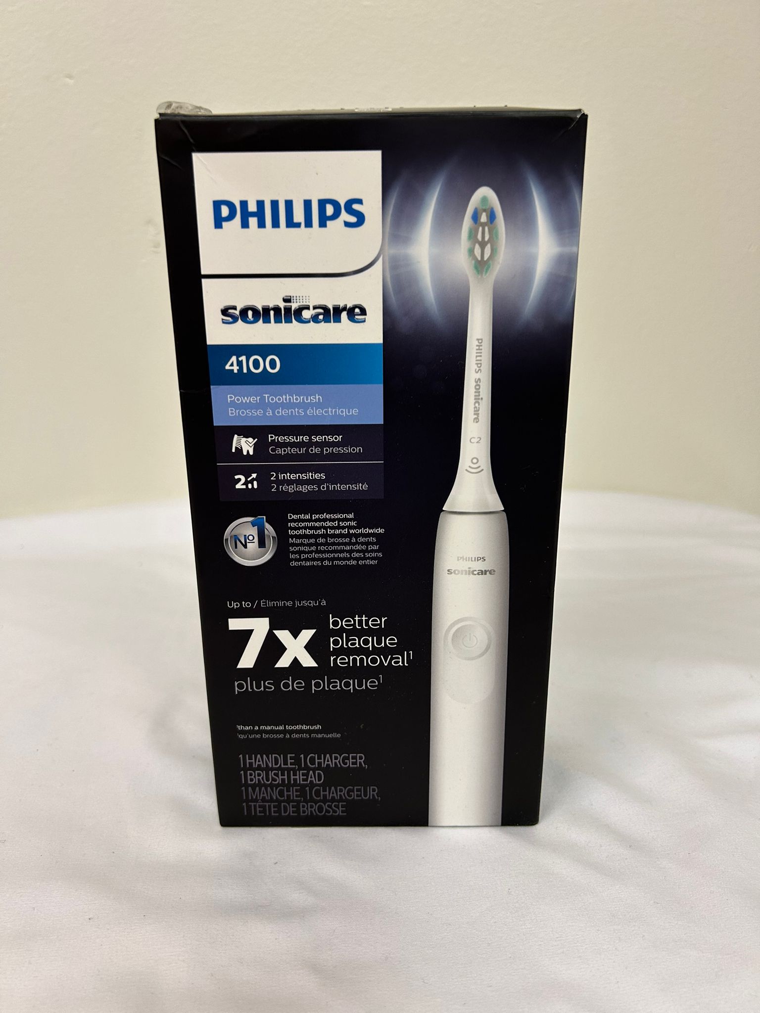 Philips Sonicare 4100 Plaque Control Rechargeable Electric Toothbrush – Gentle Yet Powerful Cleaning