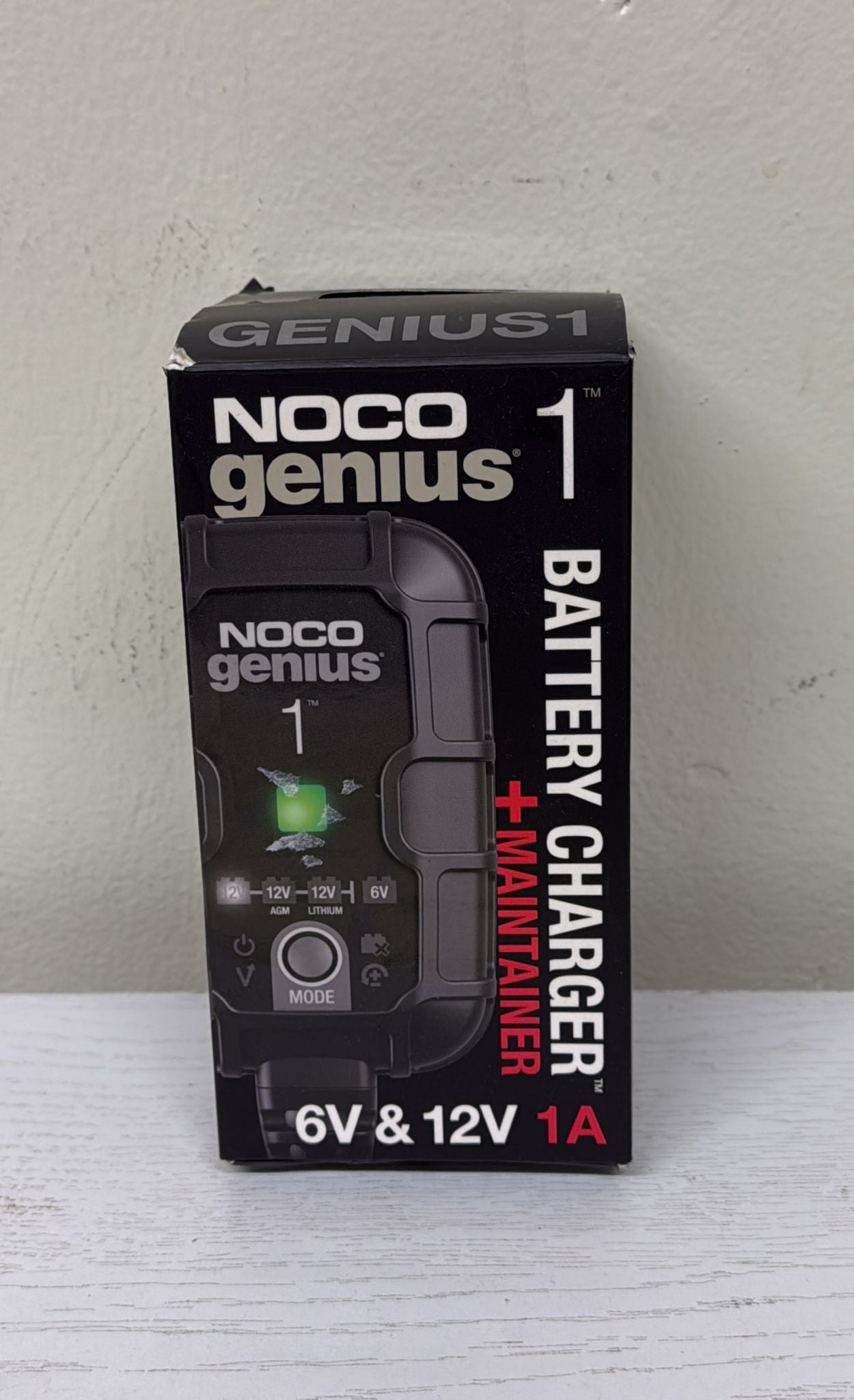 NOCO GENIUS1, 1A Smart Car Battery Charger (Open Box)