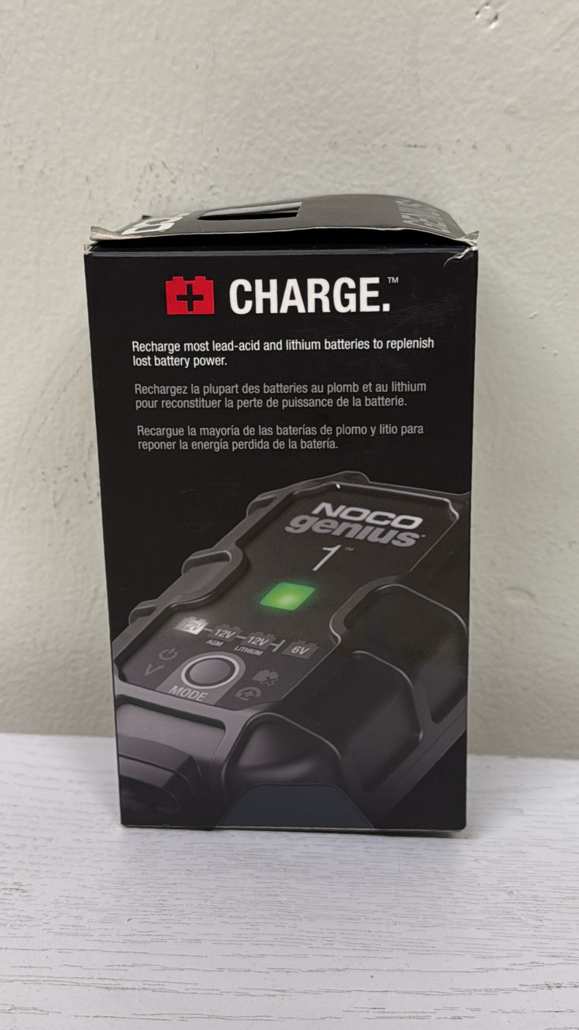 NOCO GENIUS1, 1A Smart Car Battery Charger (Open Box)