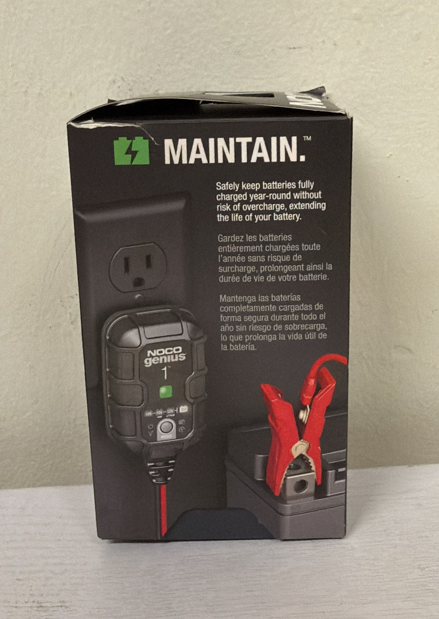 NOCO GENIUS1, 1A Smart Car Battery Charger (Open Box)