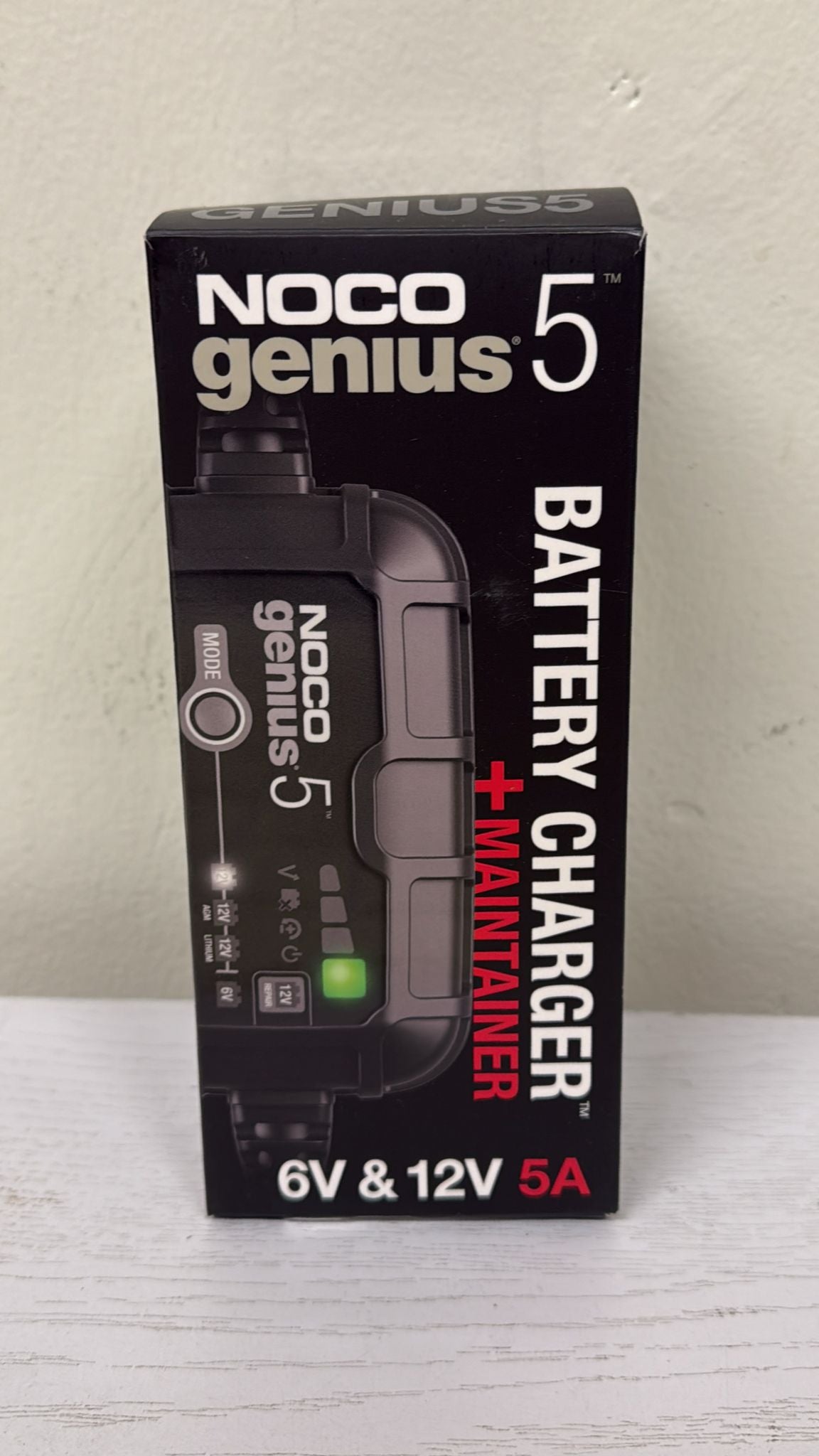 NOCO GENIUS5, 5A Smart Car Battery Charger - 6V and 12V Automotive Charger