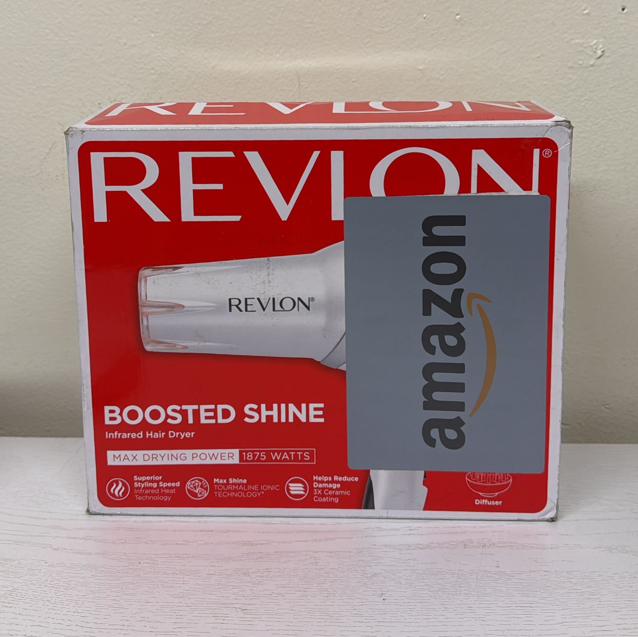 REVLON Infrared Hair Dryer with Diffuser (Brand New)