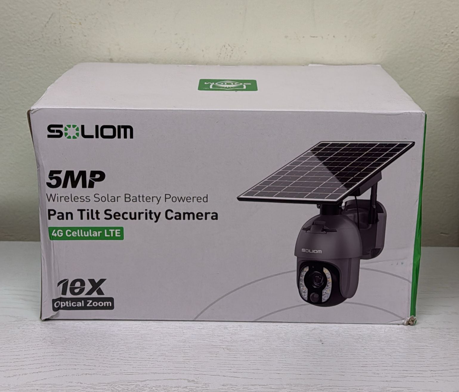 SOLIOM® Wireless Outdoor Security Camera – 5MP/Pan Tilt Camera