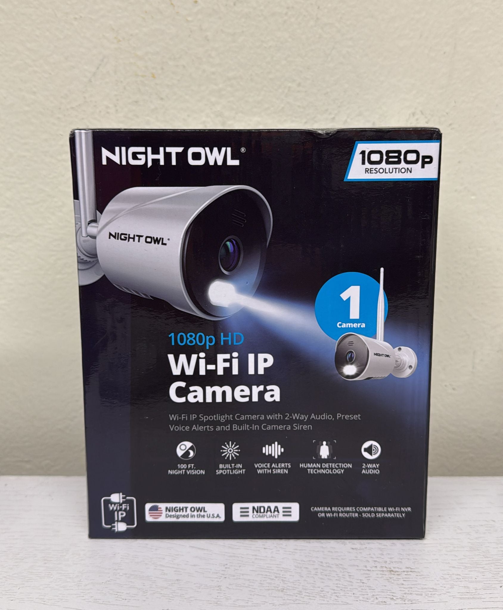 Night Owl AC Powered 1080p HD Wi-Fi IP Indoor/Outdoor Camera (Brand New)