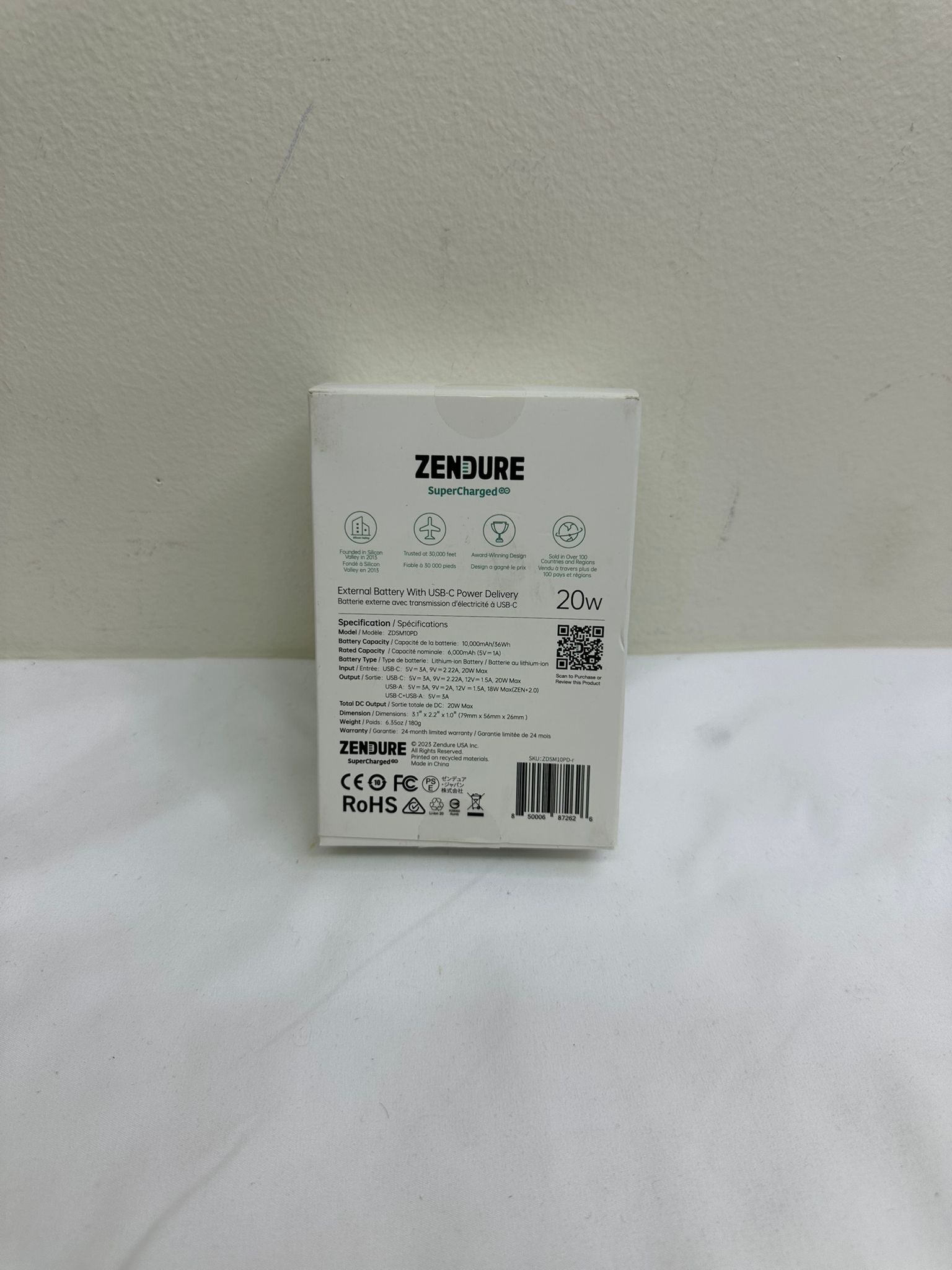 Zendure A3PD Power Bank 10000mAh – Durable, Compact, and Fast Charging Portable Charger