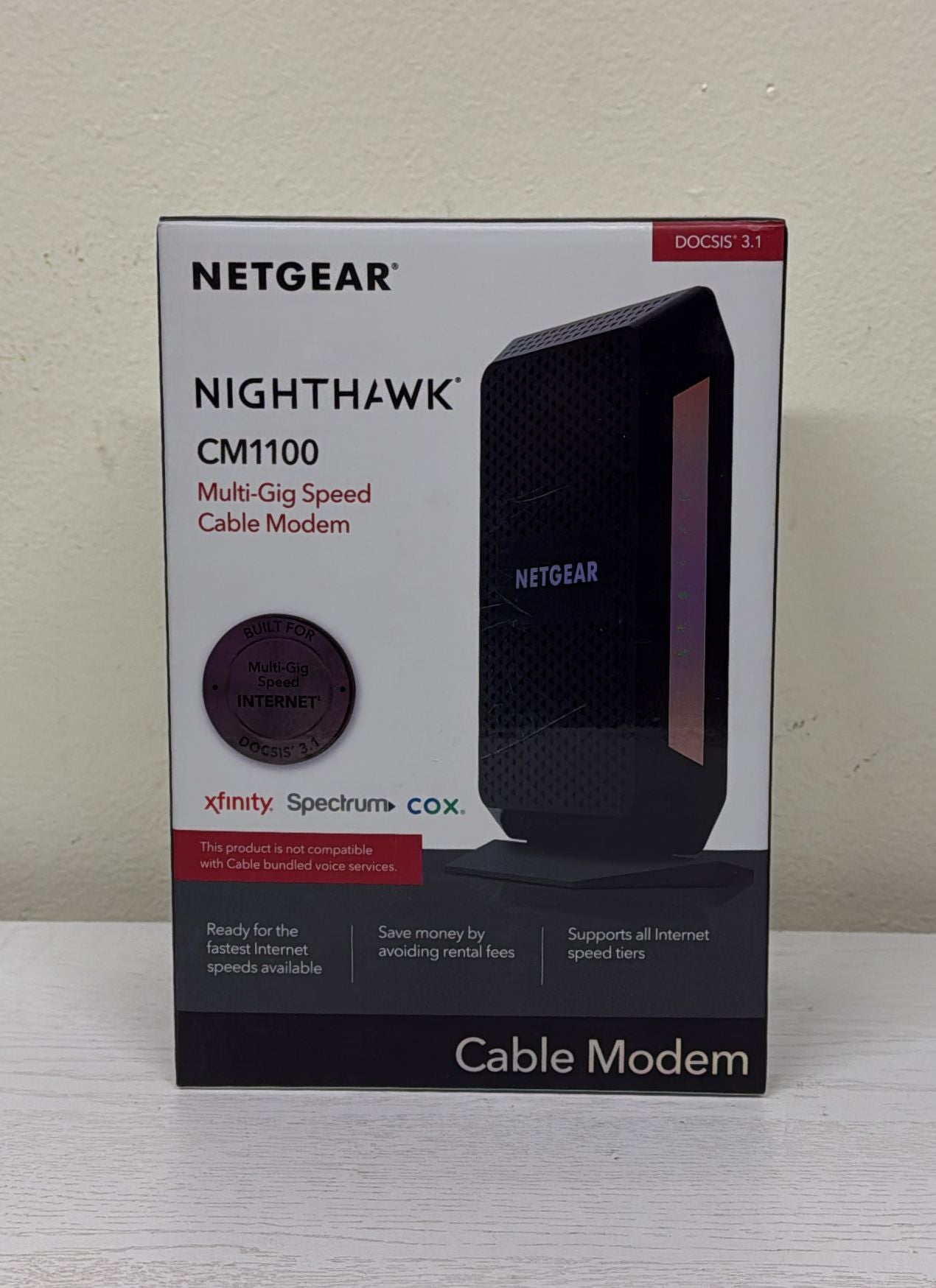 NETGEAR Nighthawk Multi-Gig Cable Modem (CM1100)