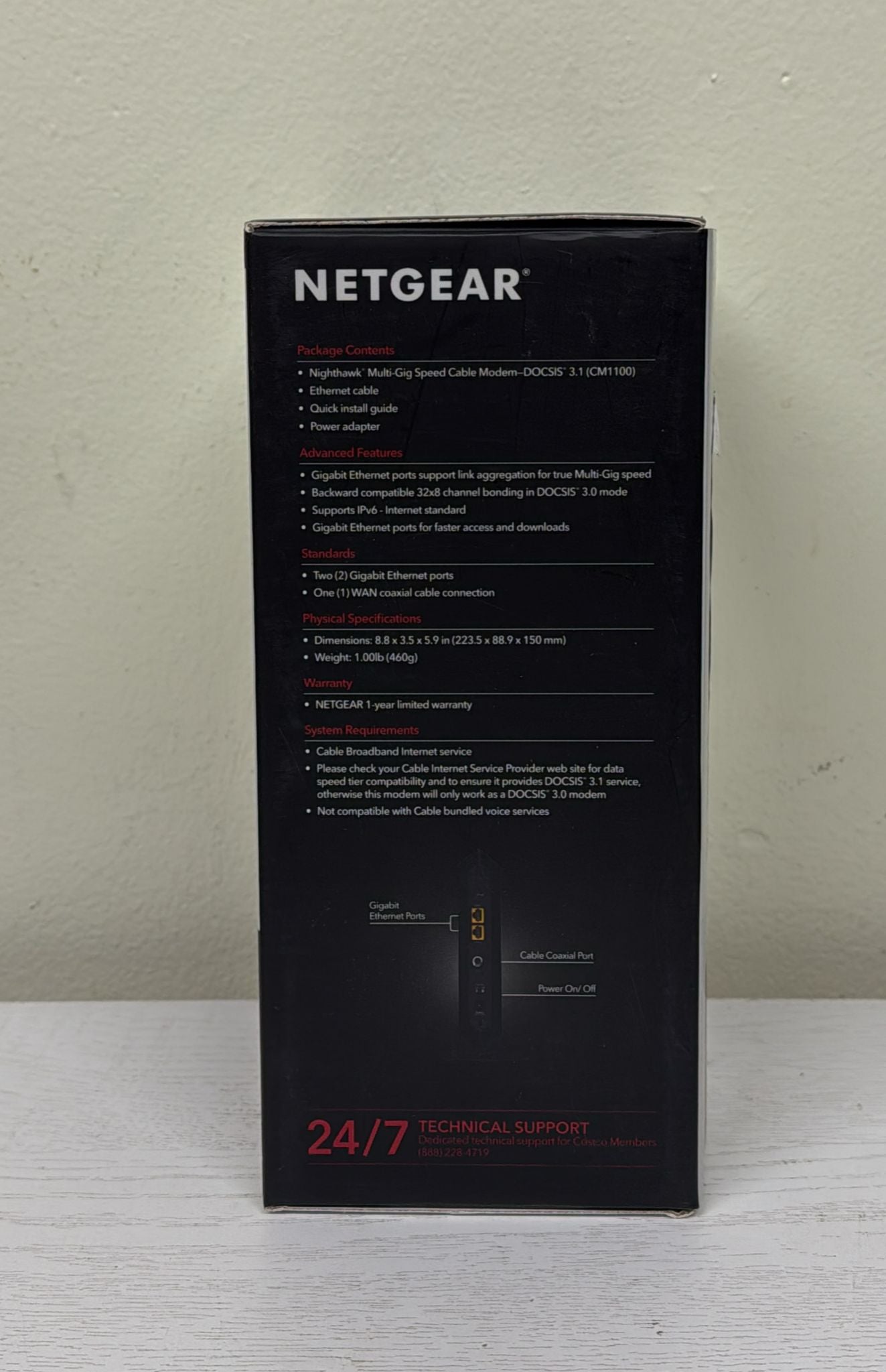 NETGEAR Nighthawk Multi-Gig Cable Modem (CM1100)