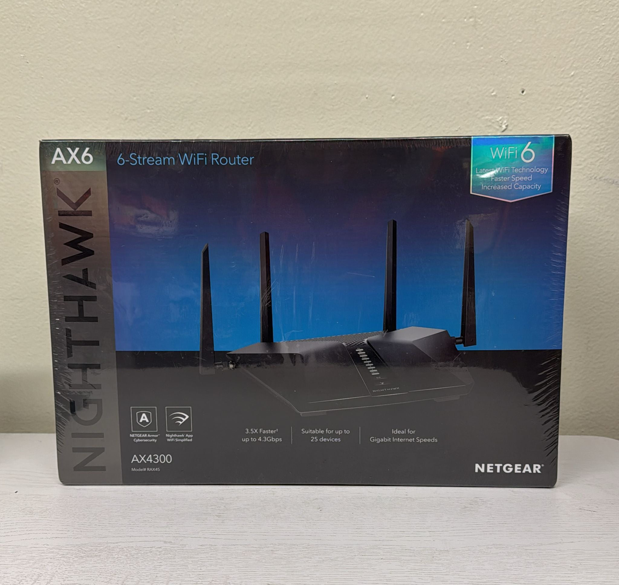 NETGEAR Nighthawk AX6 6-Stream AX4300 WiFi 6 Router