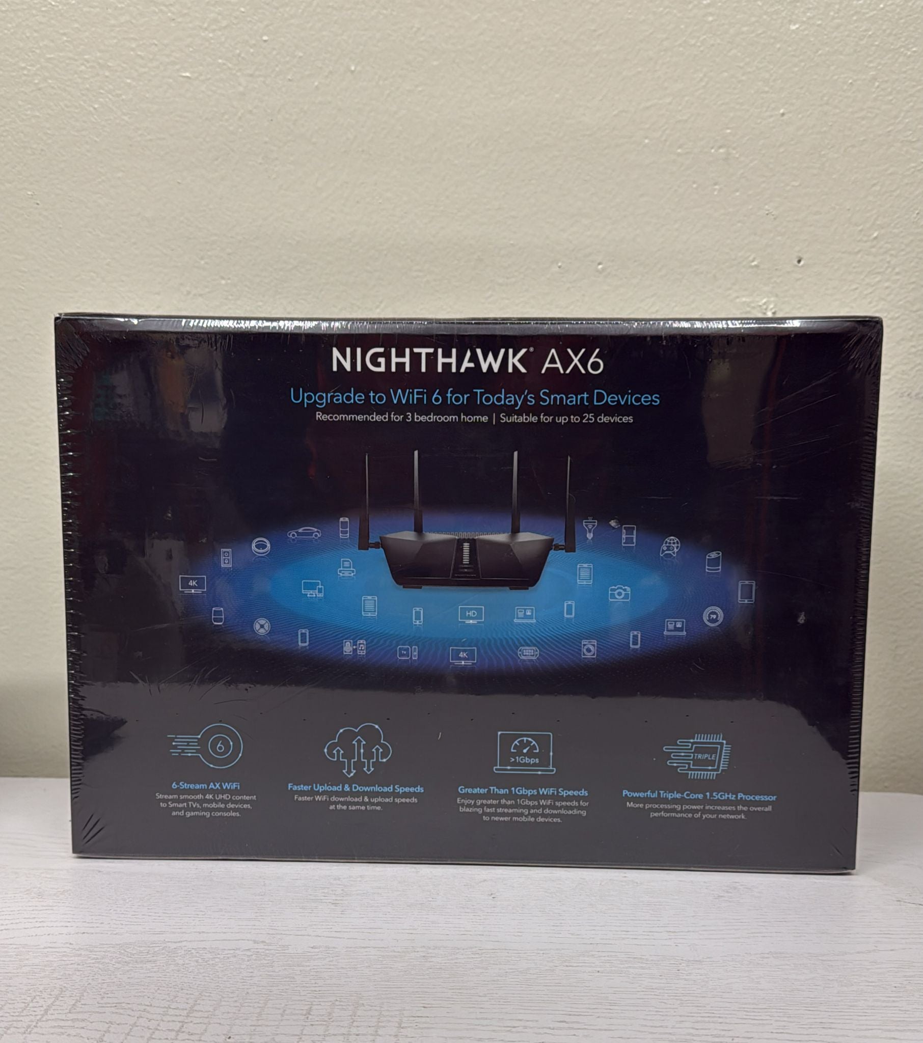 NETGEAR Nighthawk AX6 6-Stream AX4300 WiFi 6 Router