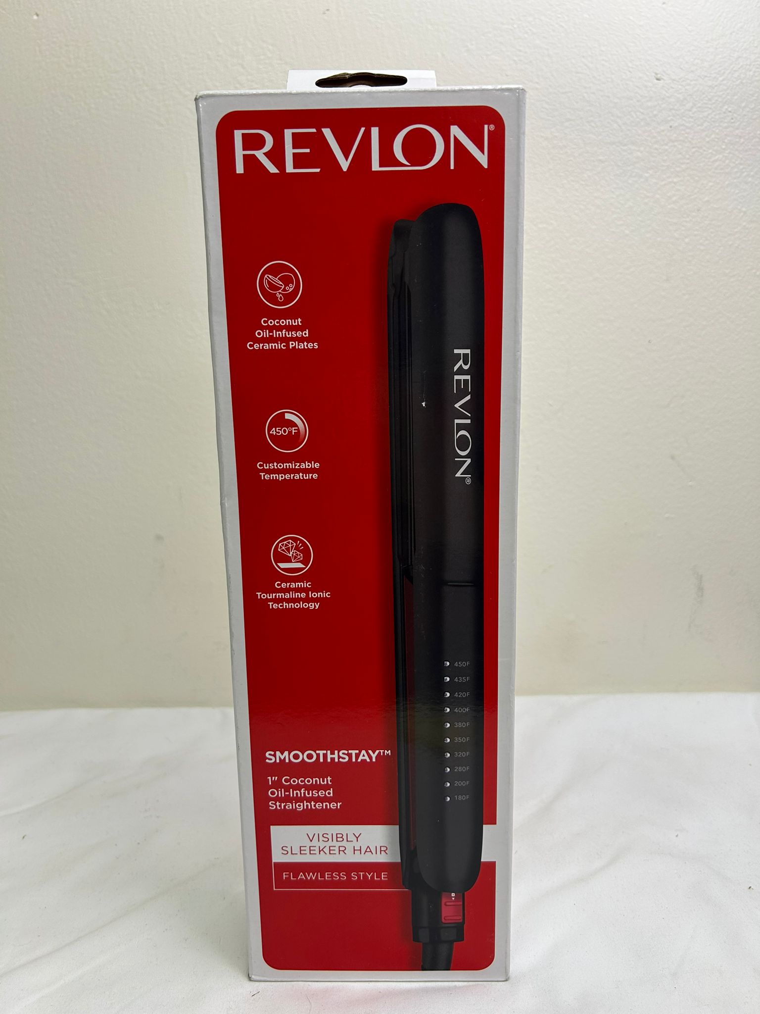 Revlon SmoothStay Coconut Oil-Infused Straightener 1 inch