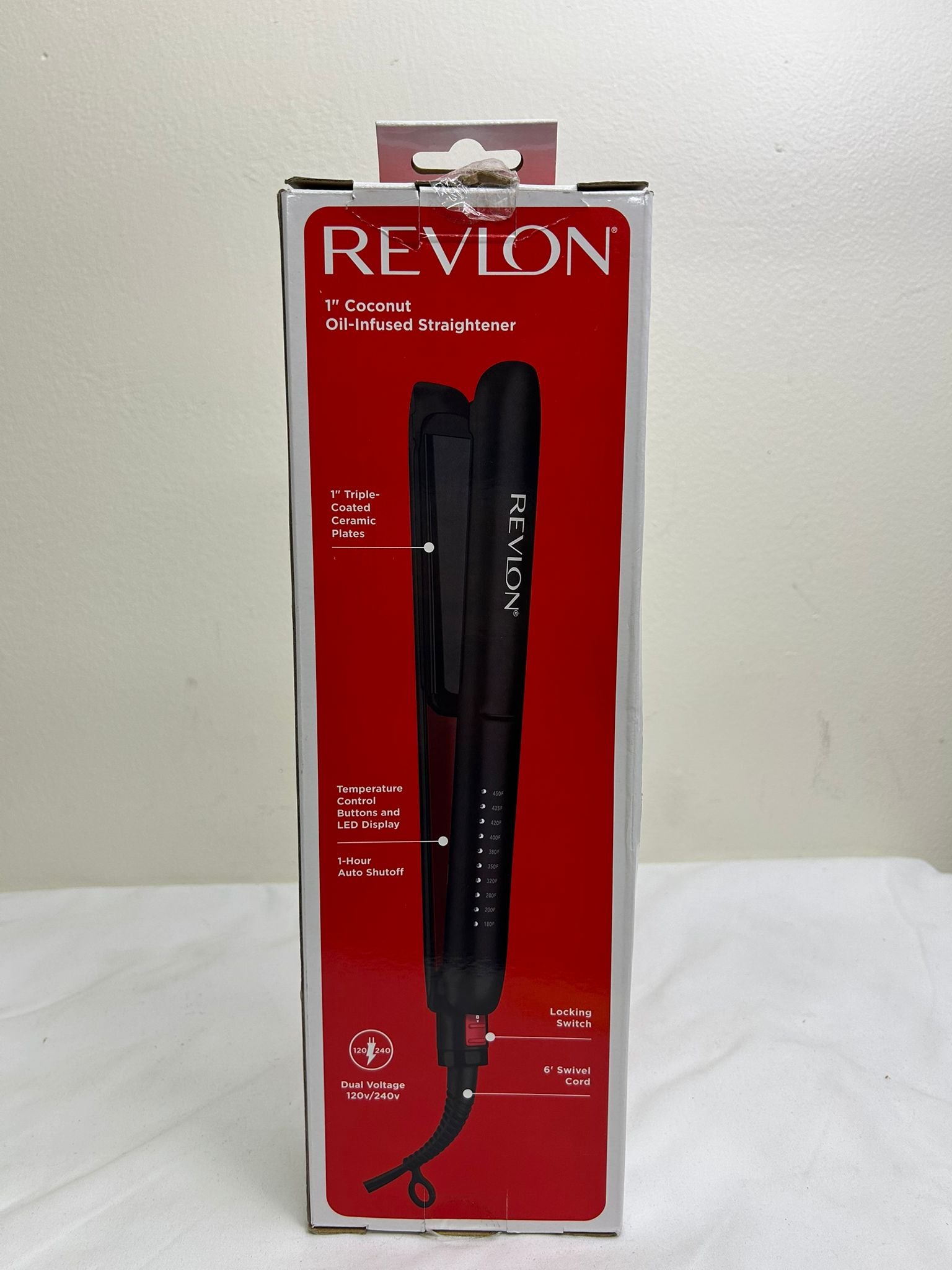 Revlon SmoothStay Coconut Oil-Infused Straightener 1 inch