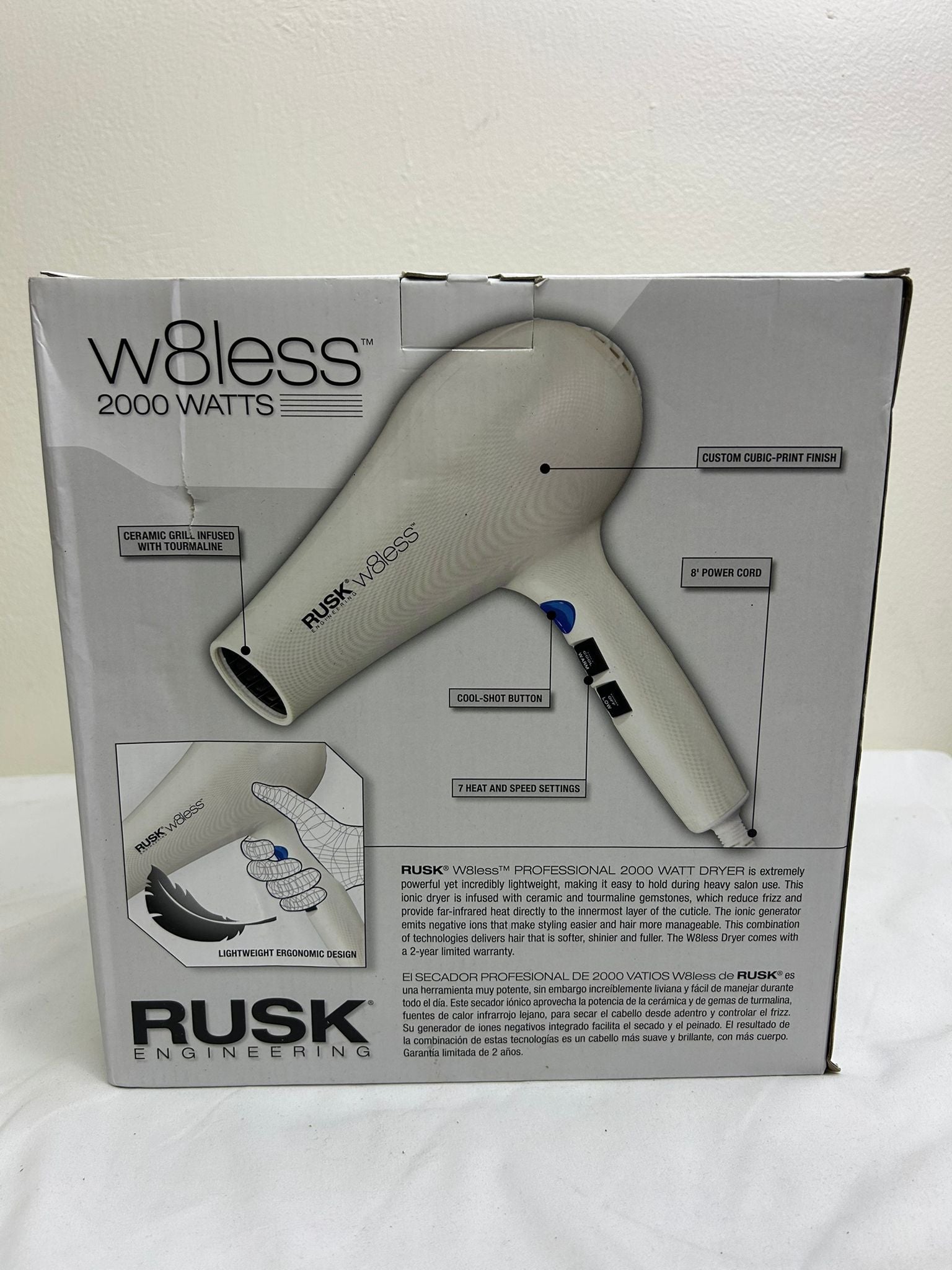 RUSK Engineering W8less Professional 2000 Watt Dryer