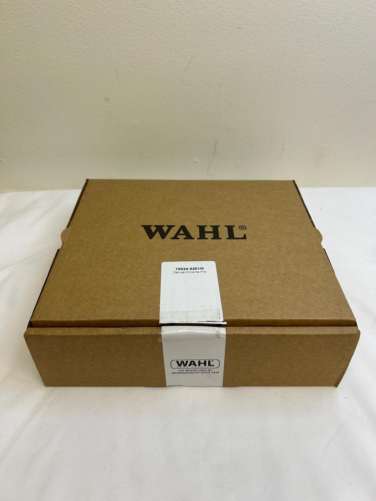 Wahl Clipper USA Deluxe Corded Chrome Pro Haircutting Kit (Model 79524-5201M)