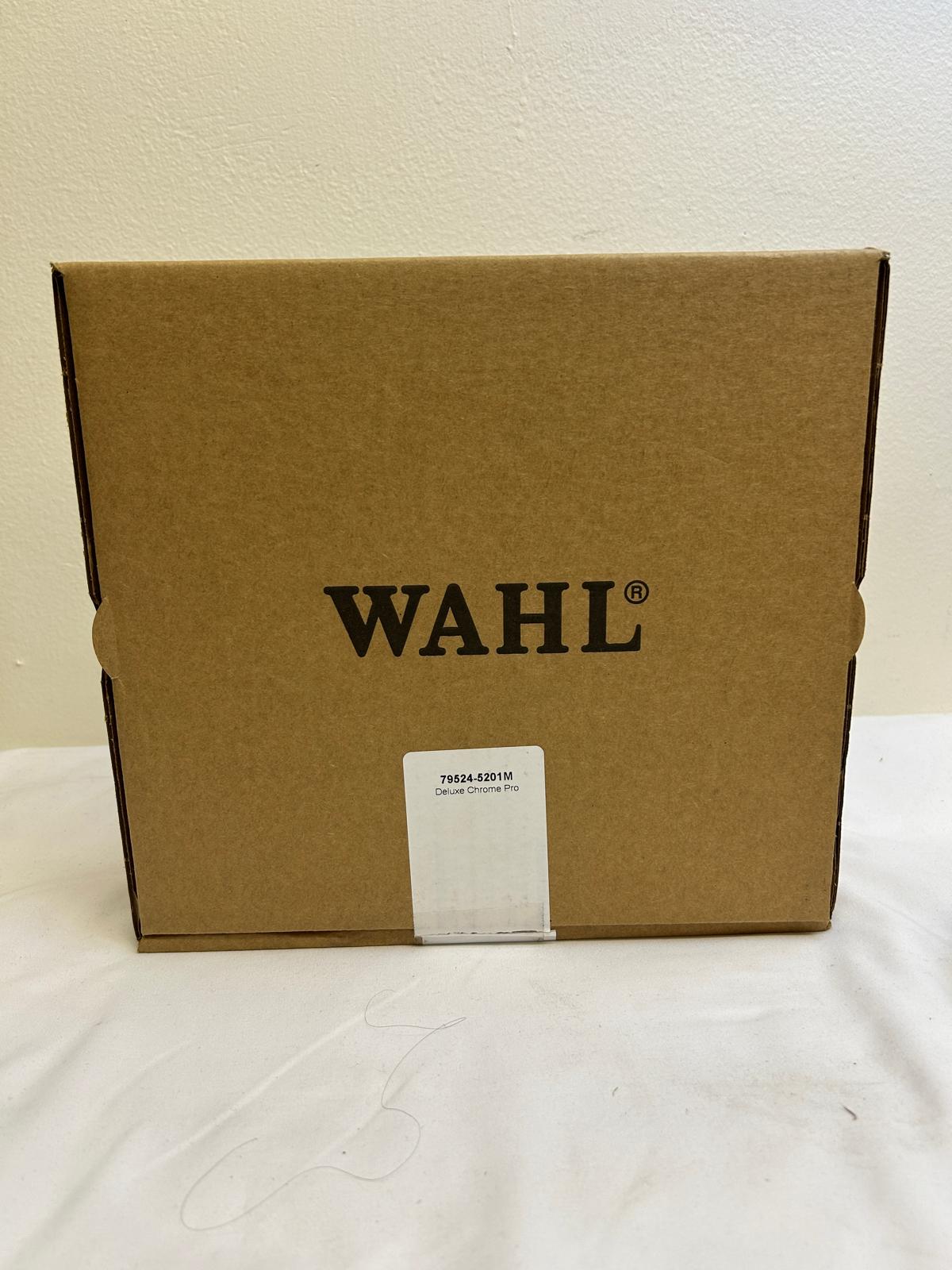 Wahl Clipper USA Deluxe Corded Chrome Pro Haircutting Kit (Model 79524-5201M)