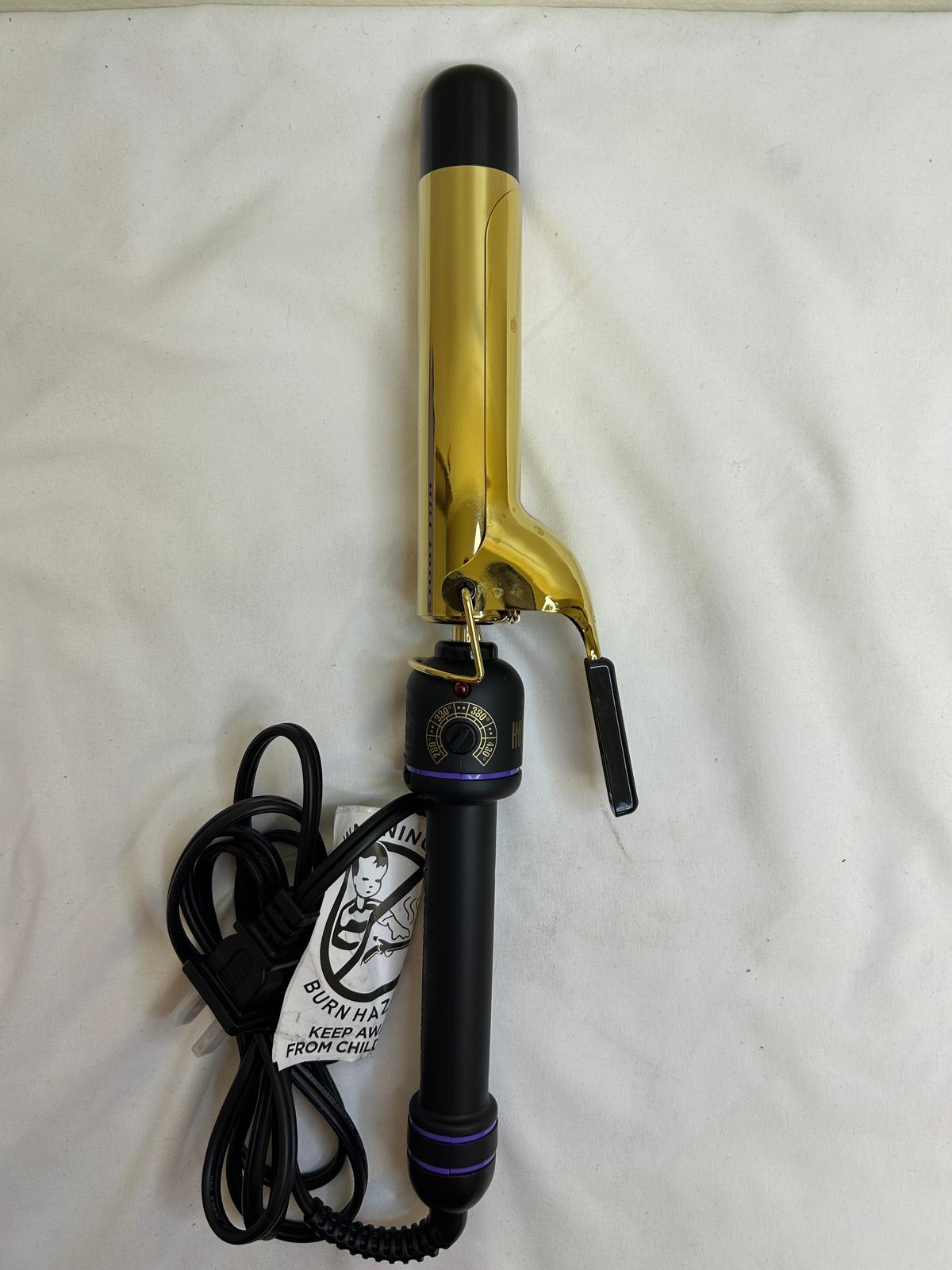 HOT TOOLS New and Improved 24K Gold Professional 1.25" Extended Barrel Curling Iron