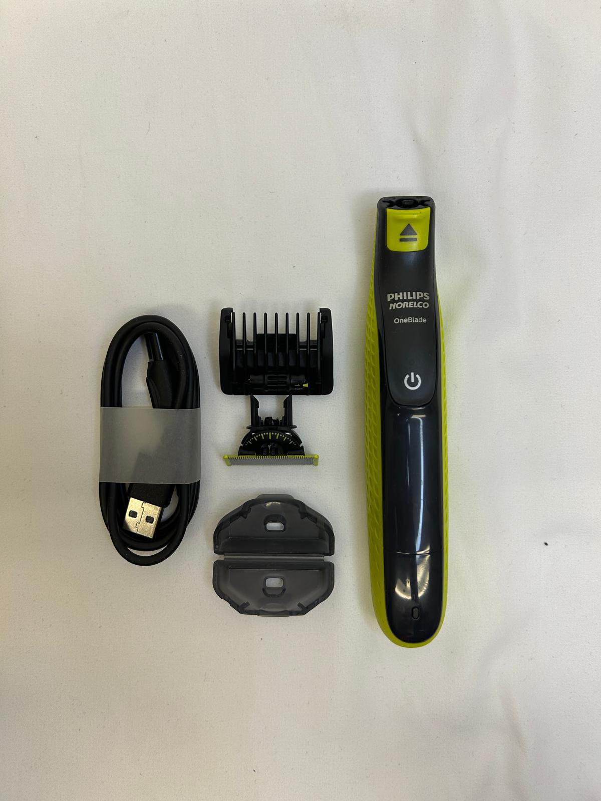 Philips Norelco OneBlade 360 Face – Hybrid Electric Beard Trimmer and Shaver with 5-in-1 Stubble Comb