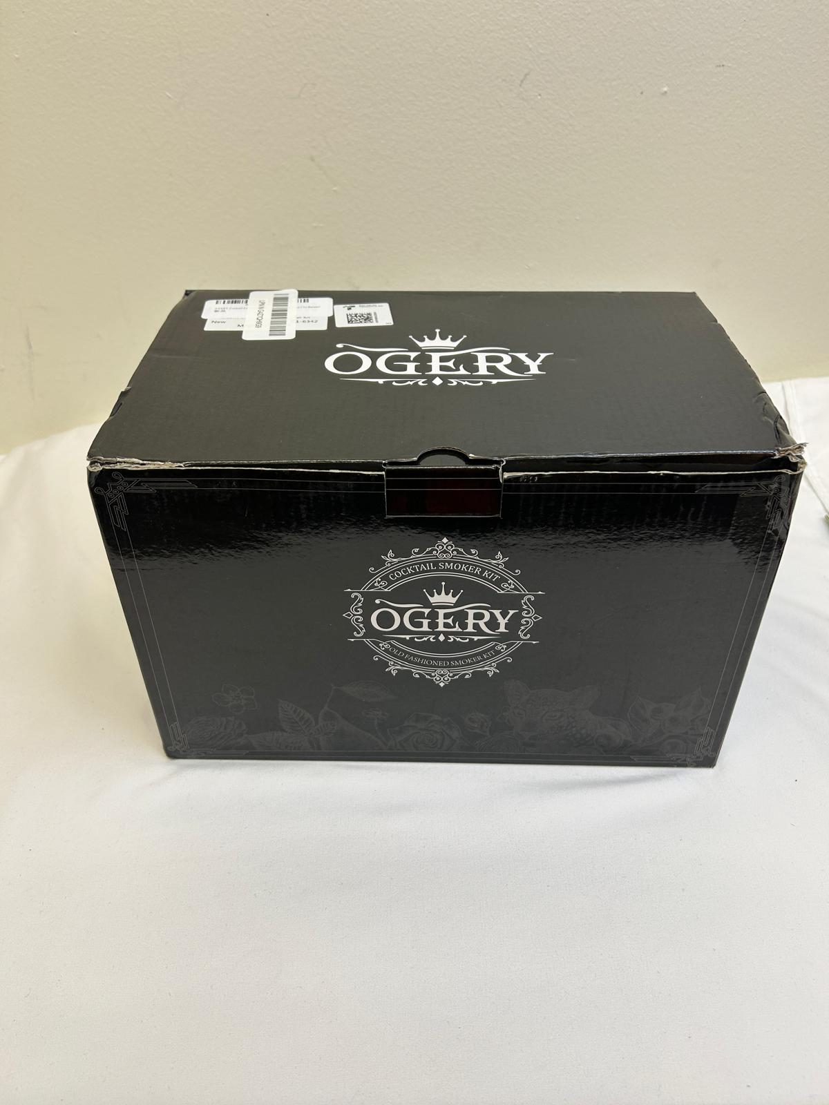 OGERY Cocktail Smoker Kit – Whiskey Smoker Kit with Smoking Gun, Bourbon Smoker Box