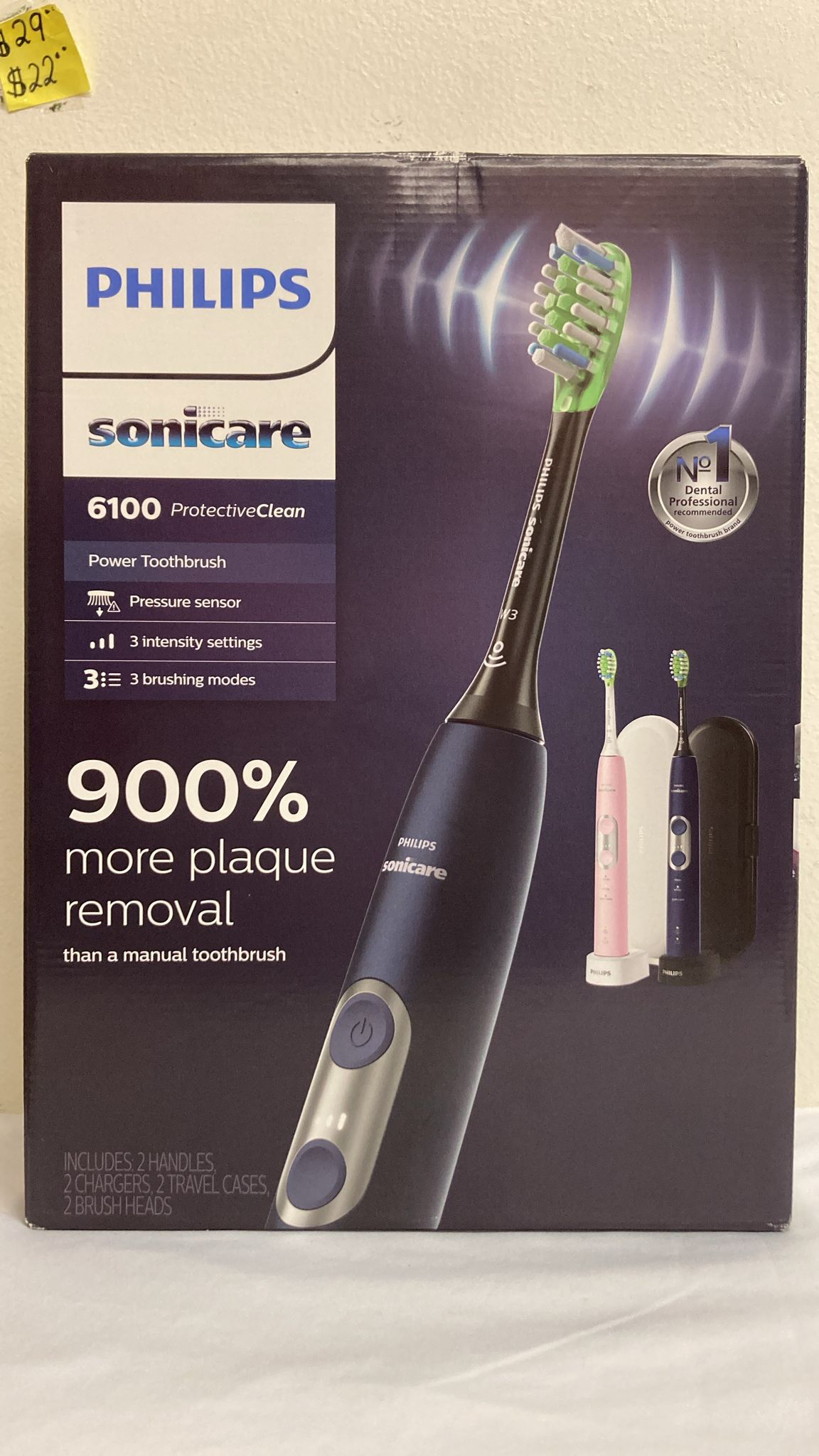 Philips Sonicare 6100 ProtectiveClean Rechargeable Electric Toothbrush