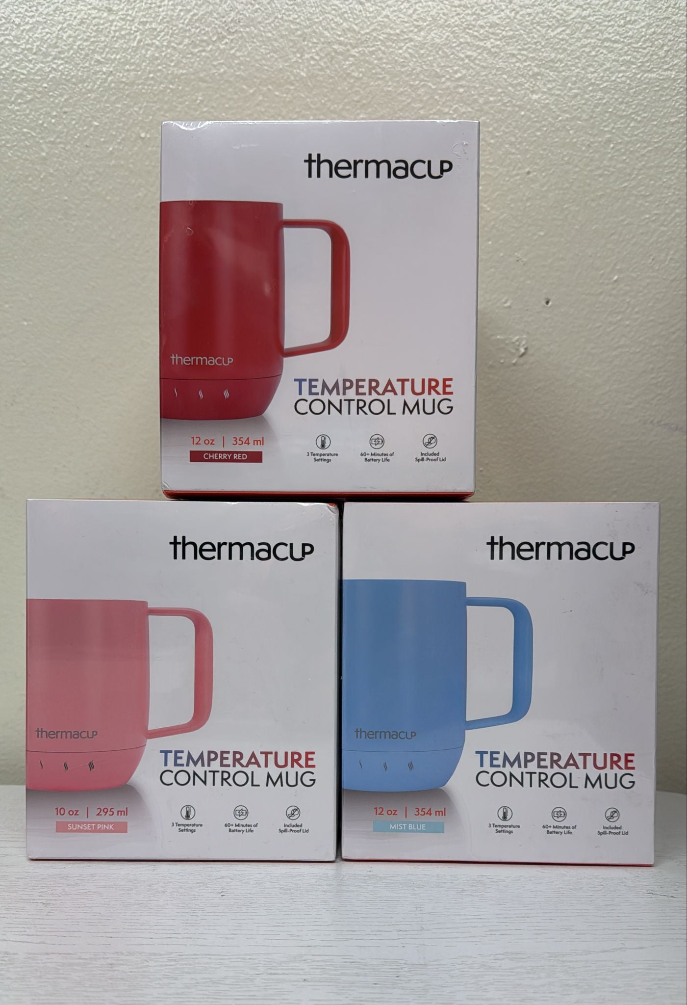 Thermacup Self-Heating Temperature Controlled Coffee Mug with Lid