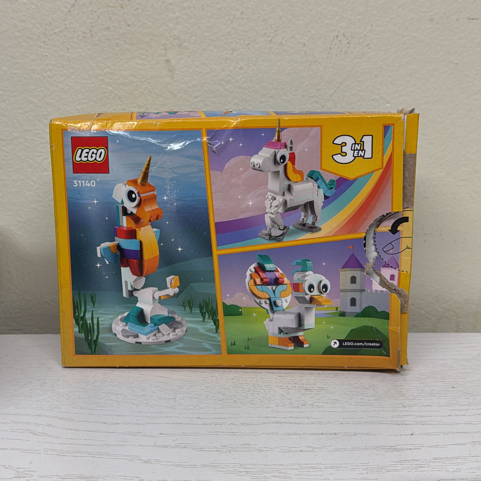 LEGO Creator 3-in-1 Magical Unicorn Toy Animal Playset (31140)