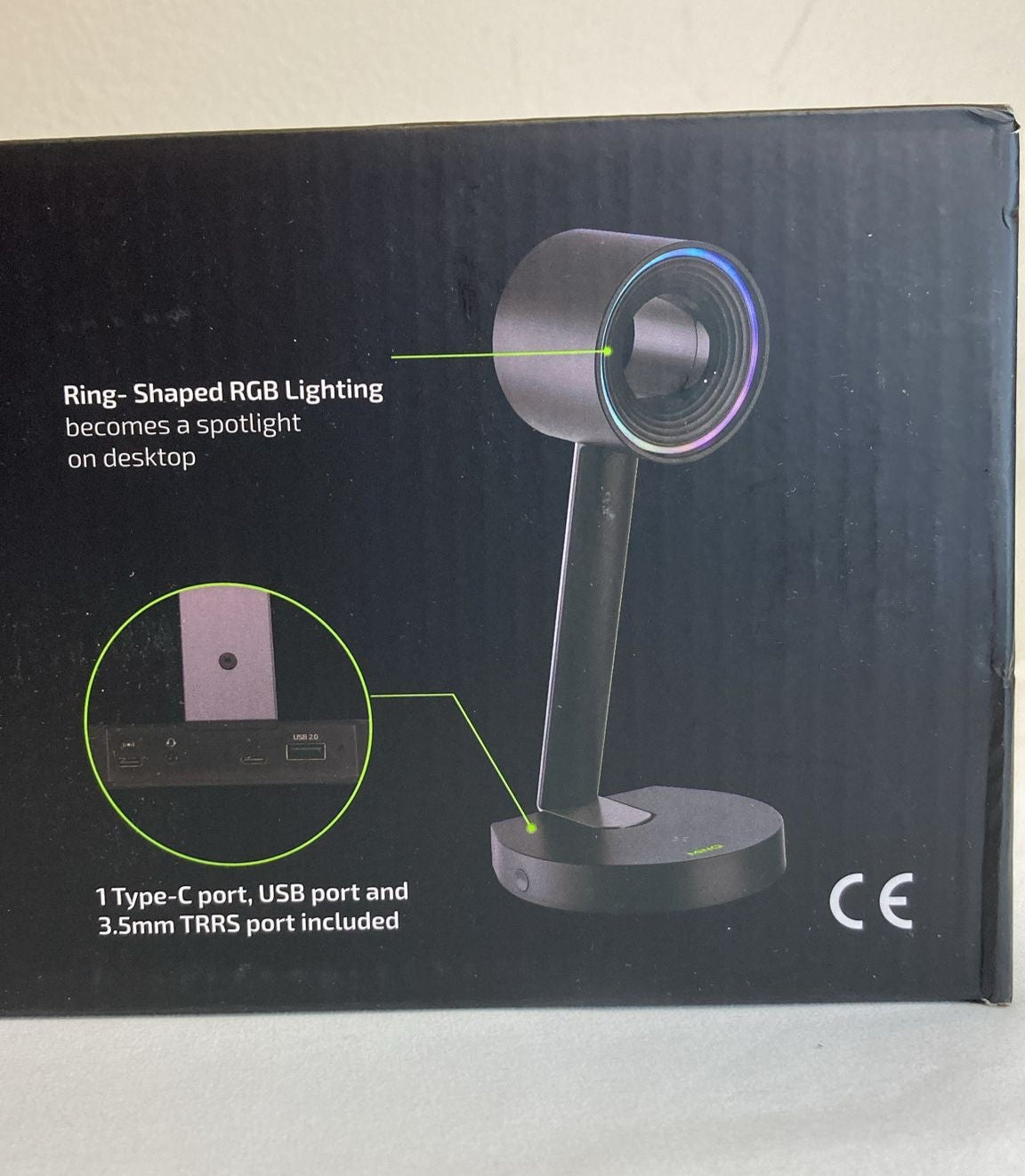 MINQ RGB Ring Shape Headphone Stand (Open Box)