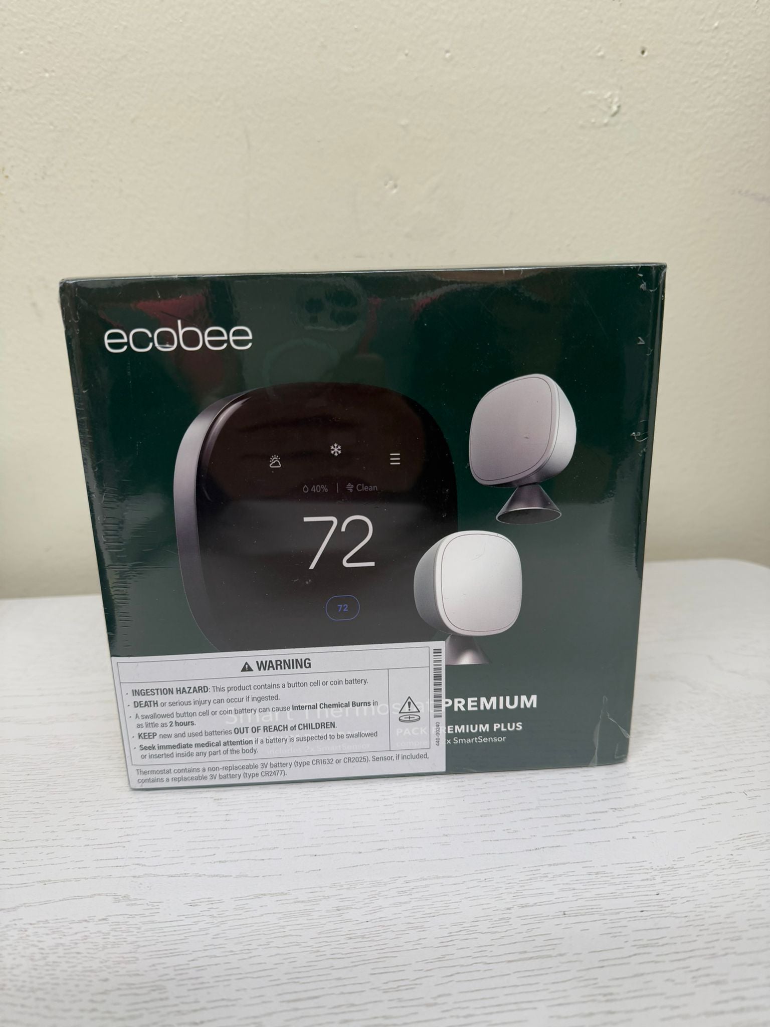 Ecobee EB-STATE6VP-01 Smart Thermostat Premium Plus Pack (Brand New)