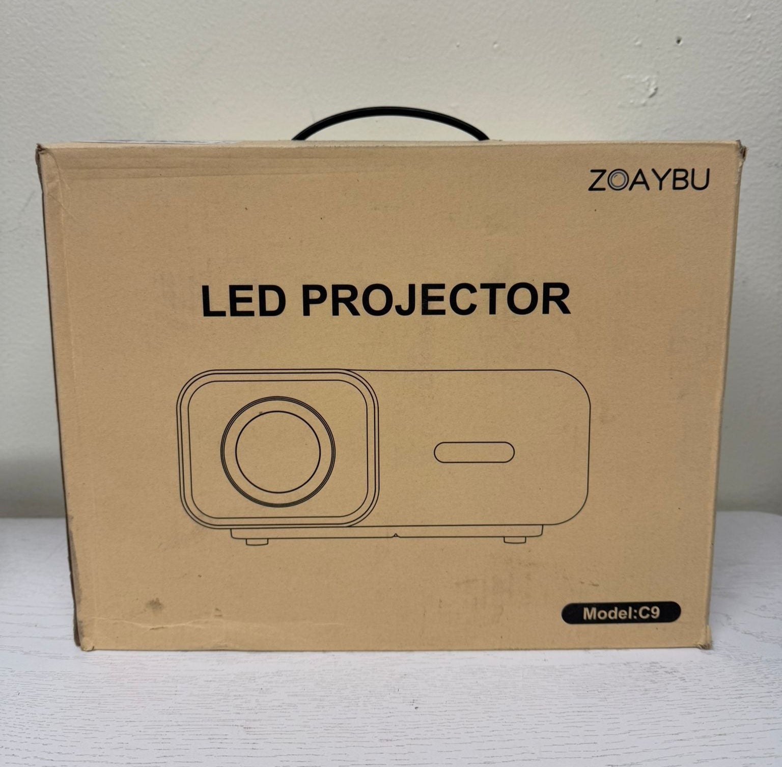 ZOAYBU Upgraded Bluetooth Projector with Screen (Brand New)