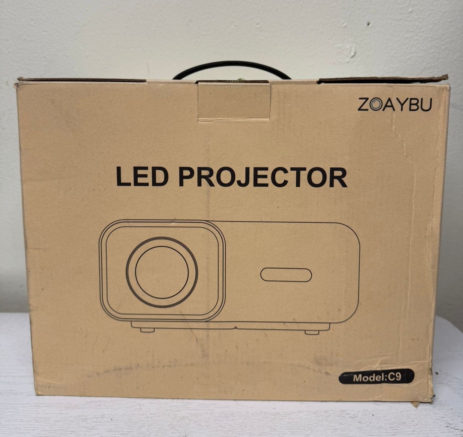 ZOAYBU Upgraded Bluetooth Projector with Screen (Brand New)