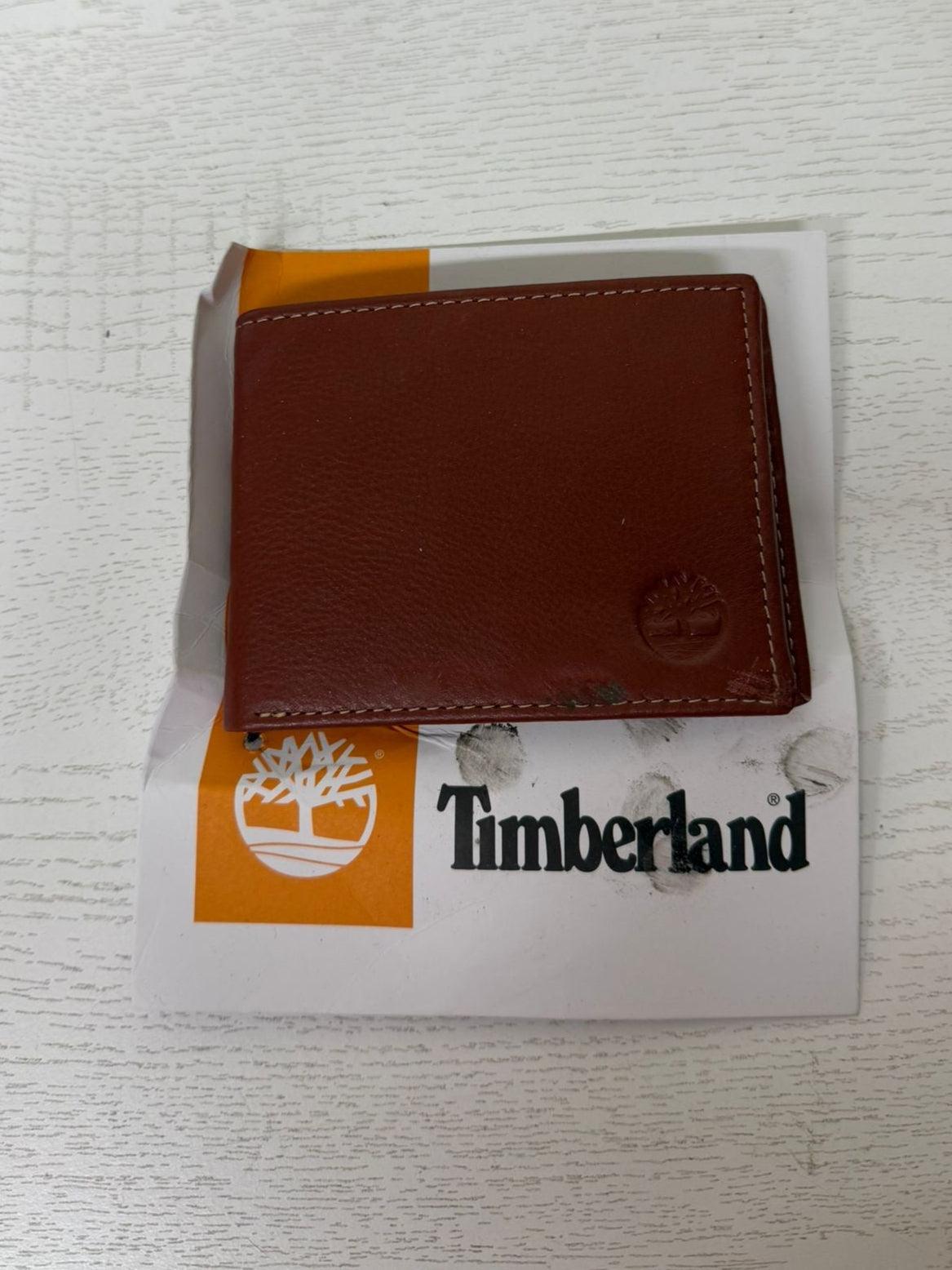 Timberland Men's Wellington Leather RFID Bifold Wallet (Lightly Used)