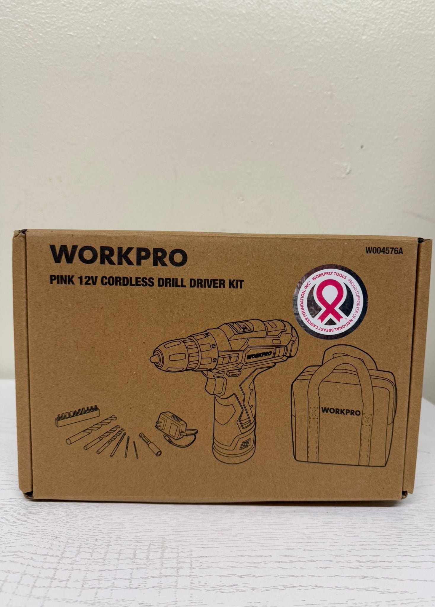 WORKPRO 12V Cordless Drill Driver Set (Open Box)