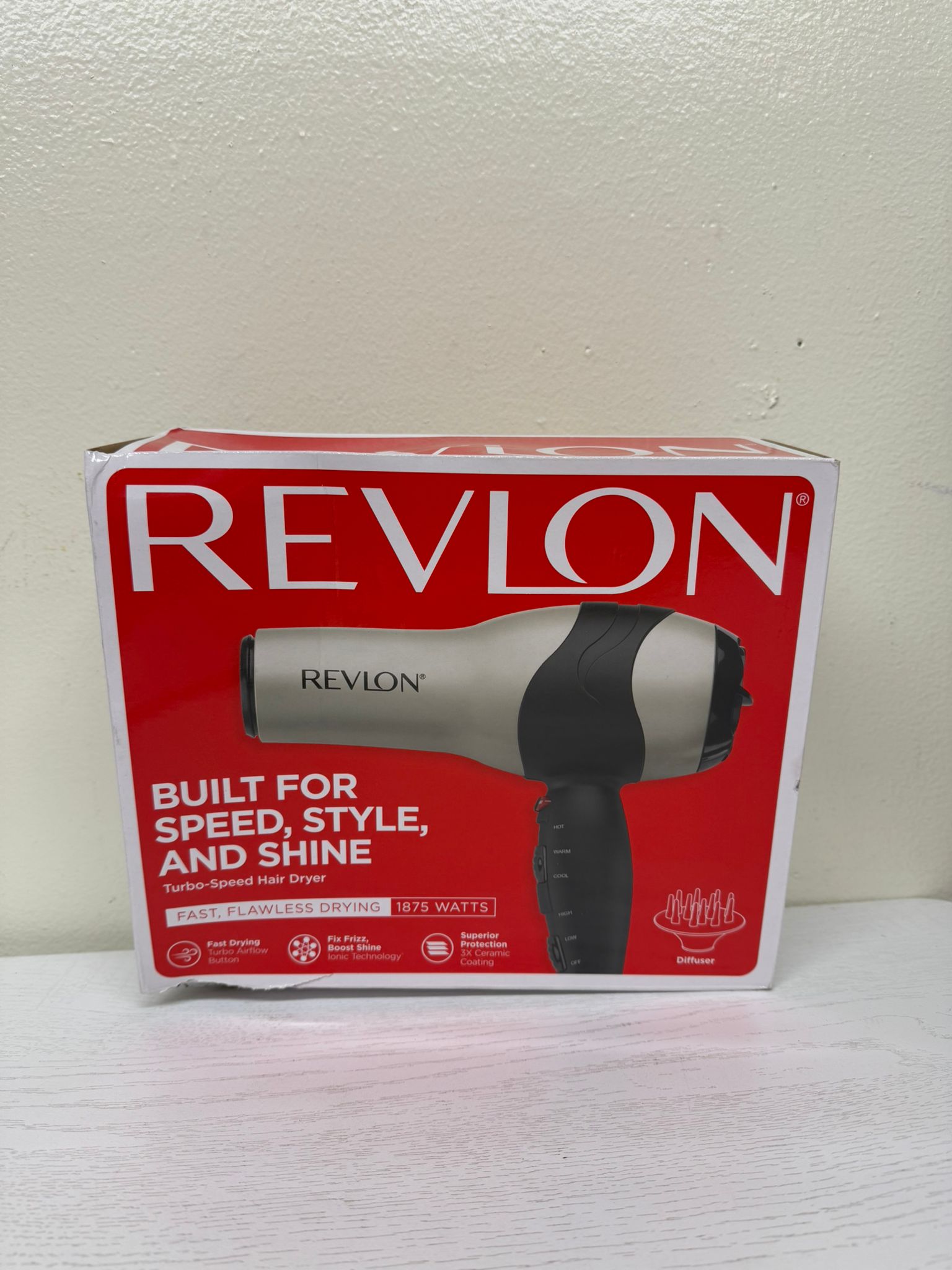 Revlon Turbo Hair Dryer with Advanced Ionic Technology (Open Box)