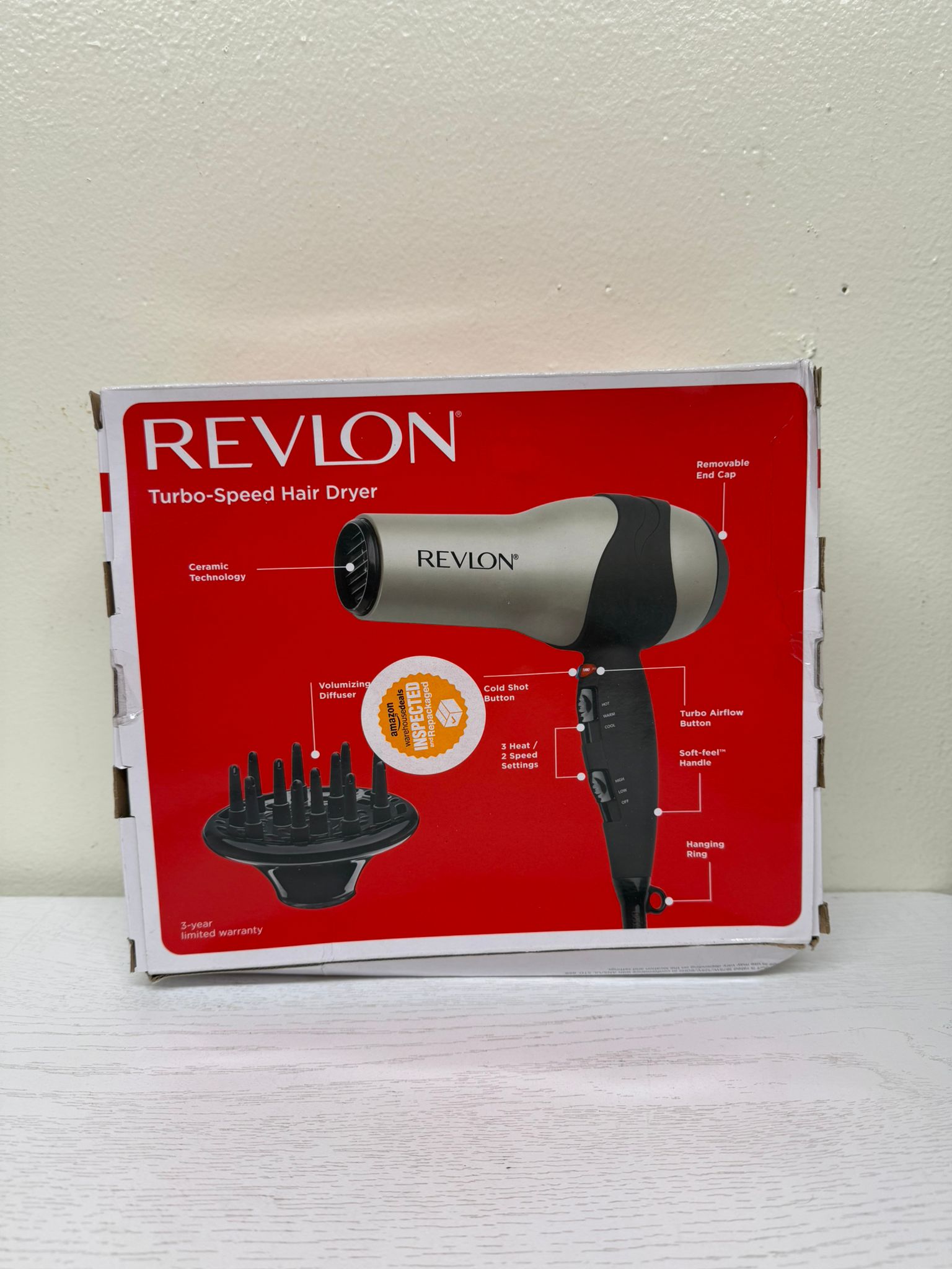 Revlon Turbo Hair Dryer with Advanced Ionic Technology (Open Box)