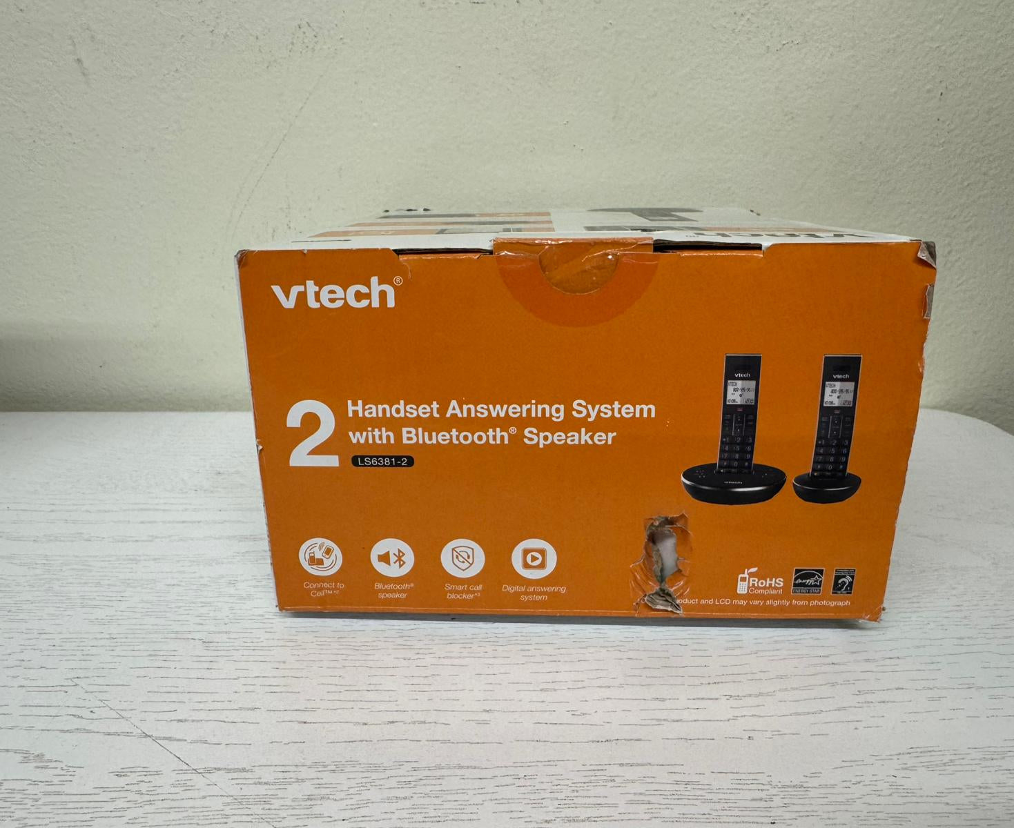 VTech LS6381-2 Bluetooth Speaker &amp; DECT 6.0 Cordless Handset (Brand New)