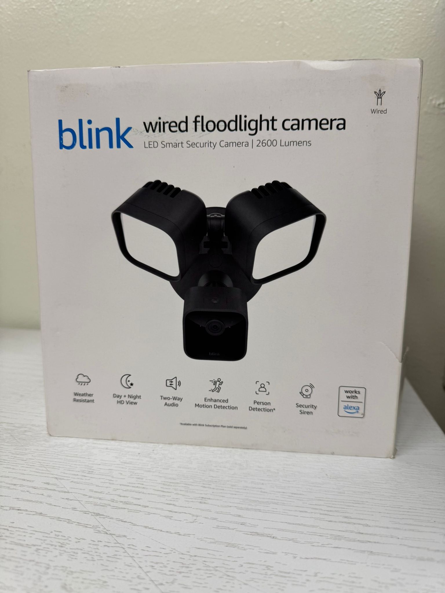 Blink Wired Floodlight Camera (Brand New)