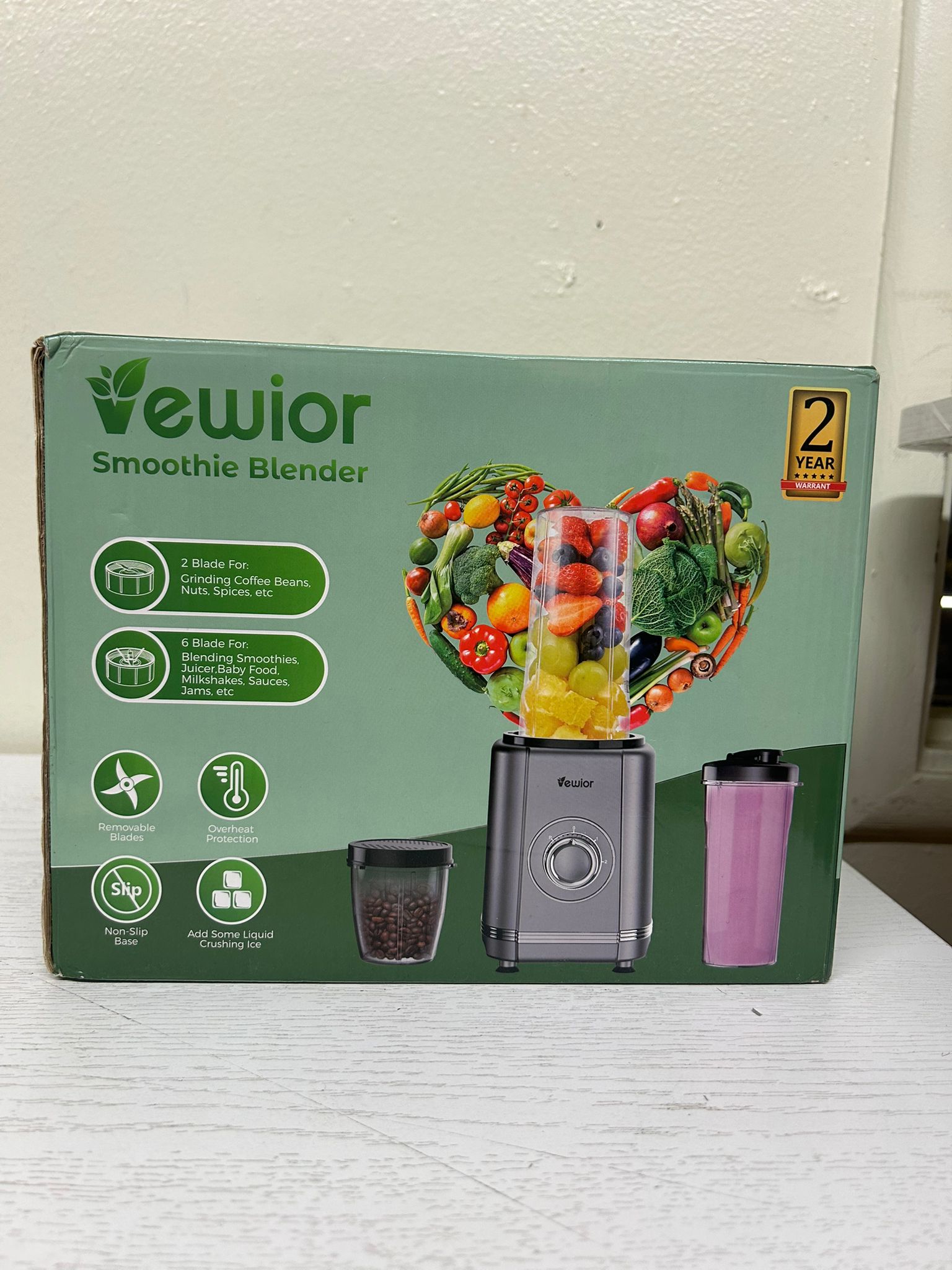 VEWIOR 1200W Blender for Shakes and Smoothies (Brand New)