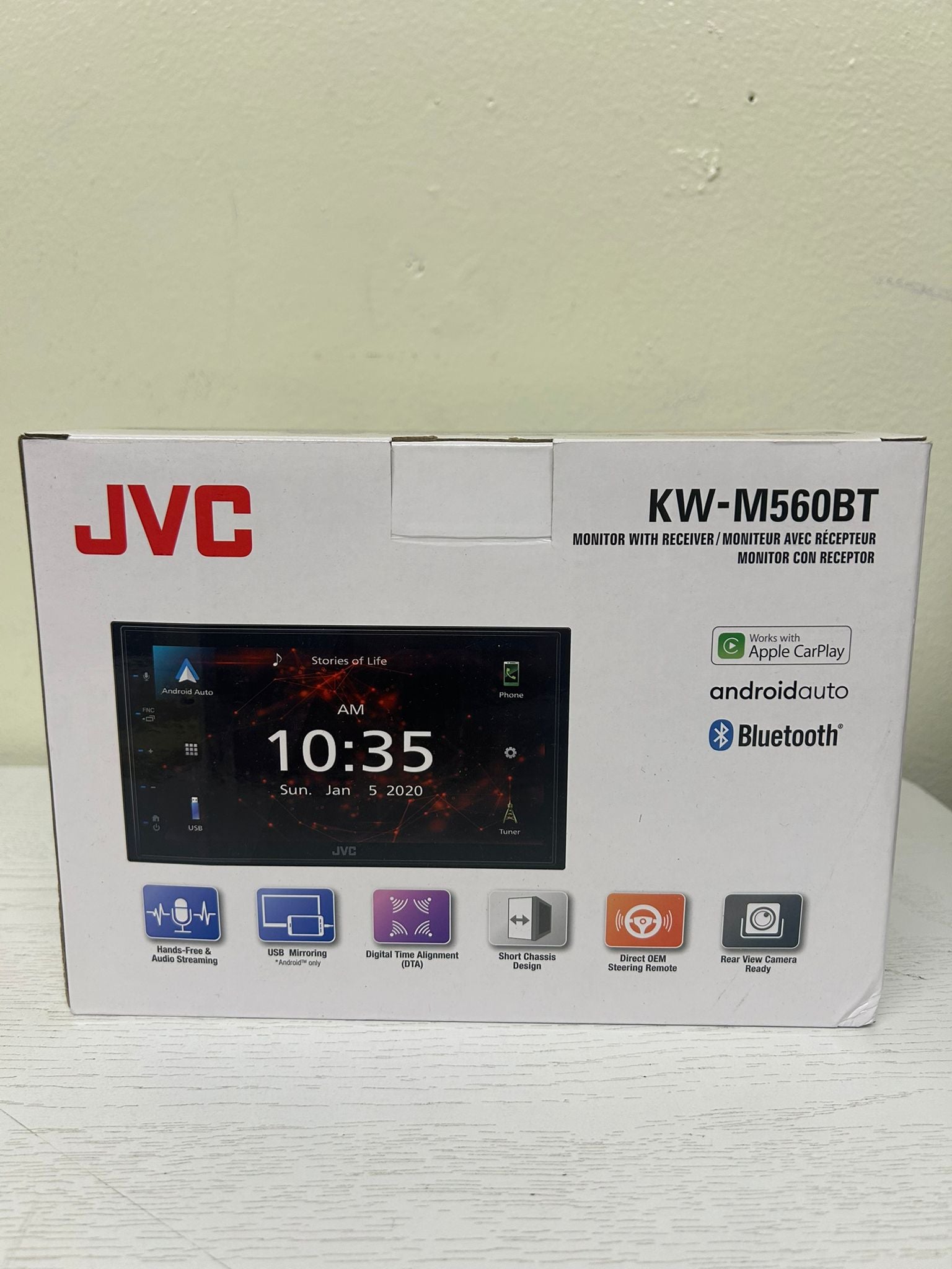 JVC KW-M56BT Apple CarPlay Android Auto Multimedia Player (Brand New)