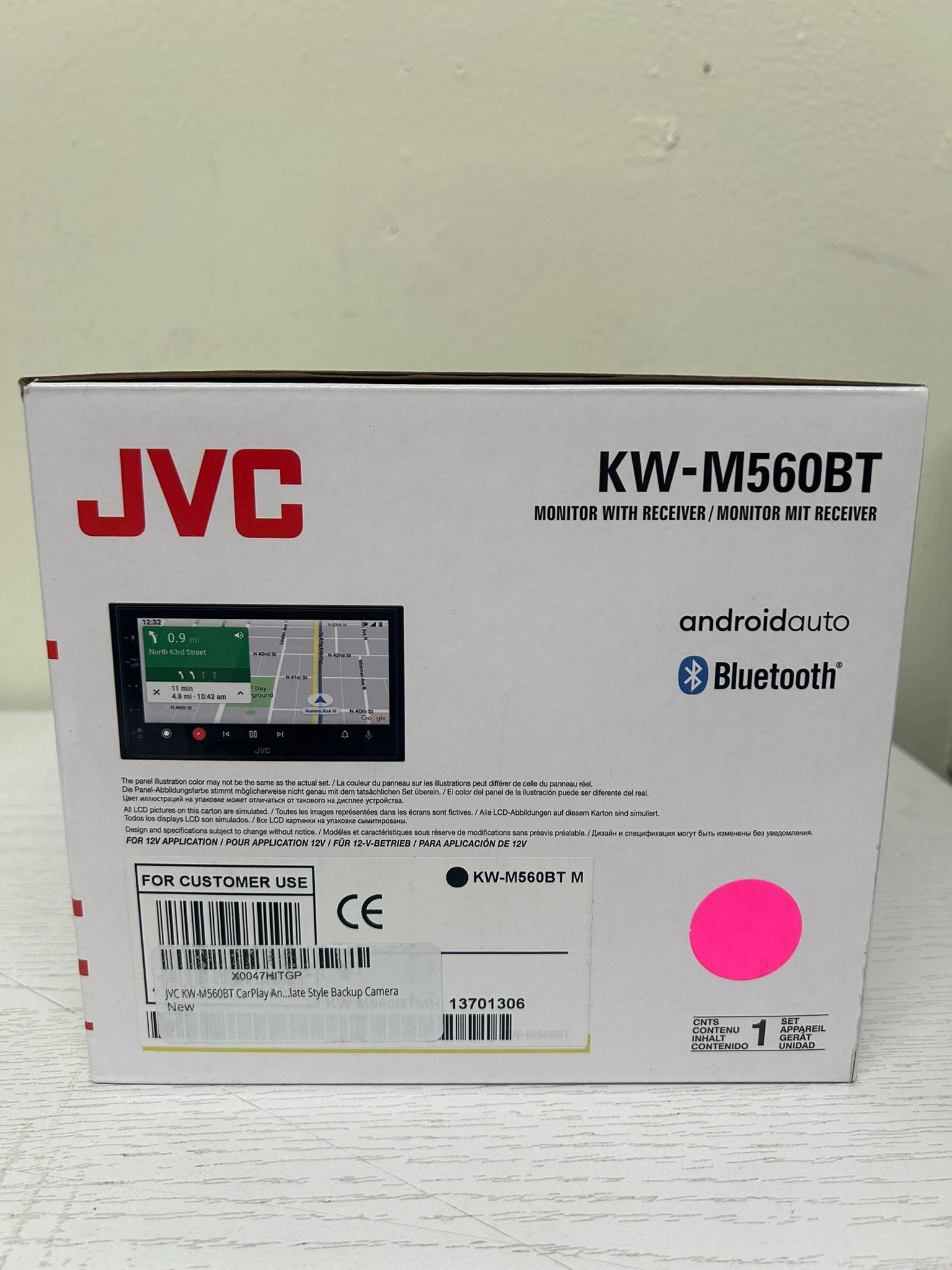 JVC KW-M56BT Apple CarPlay Android Auto Multimedia Player (Brand New)