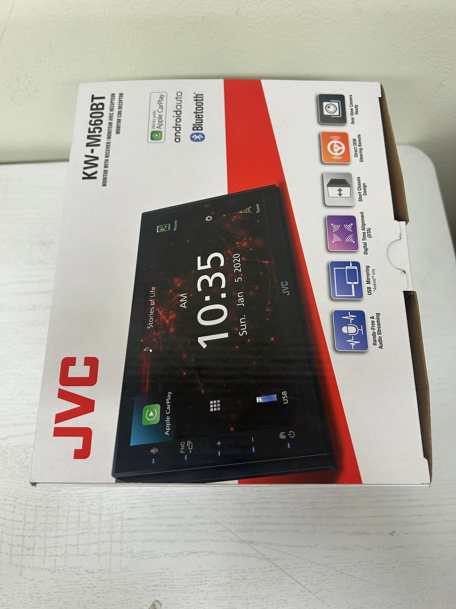 JVC KW-M56BT Apple CarPlay Android Auto Multimedia Player (Brand New)