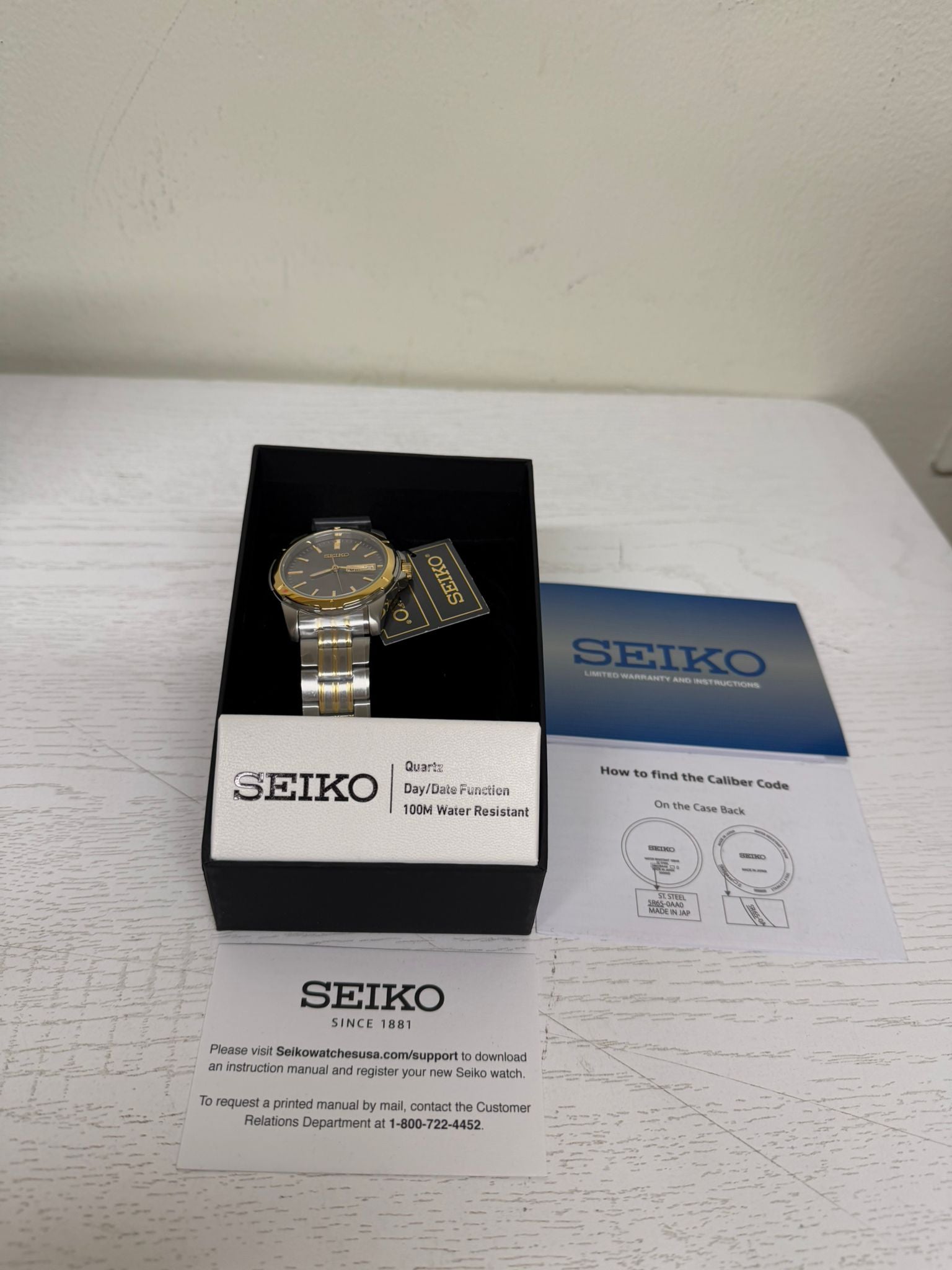 Seiko Essentials Quartz Grey Dial Men’s Watch SUR356 (Brand New)