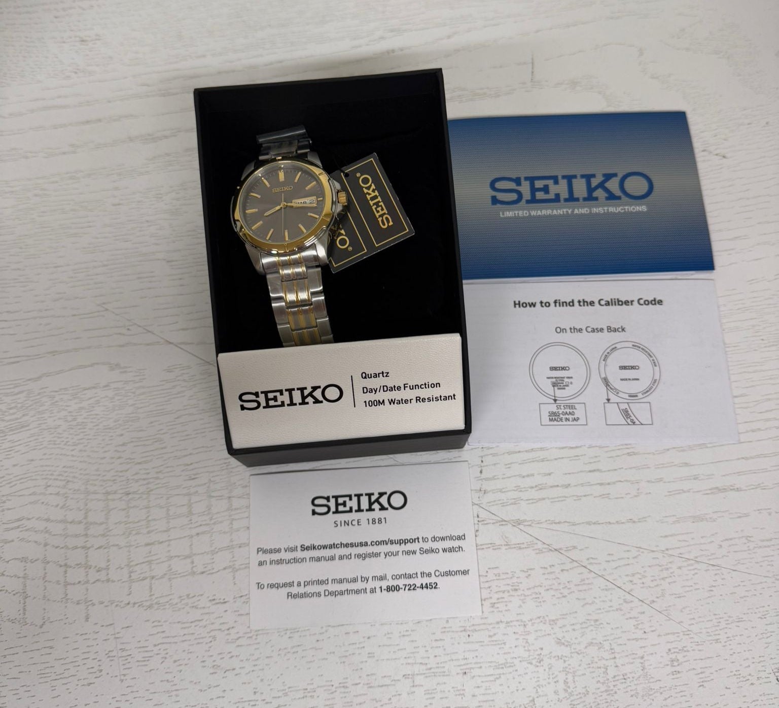 Seiko Essentials Quartz Grey Dial Men’s Watch SUR356 (Brand New)