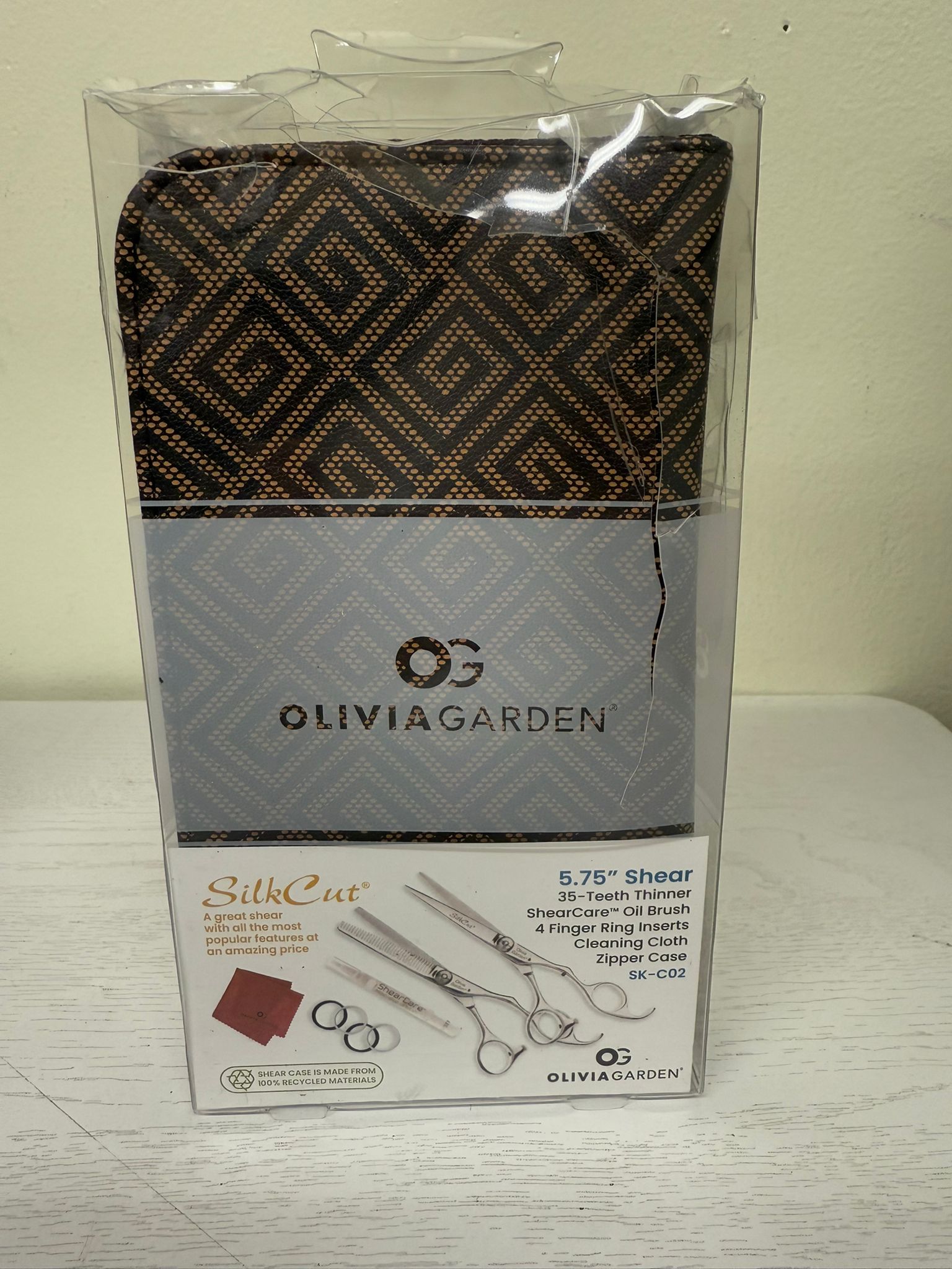 Olivia Garden SilkCut Professional Shear & Thinner Case (Open Box)