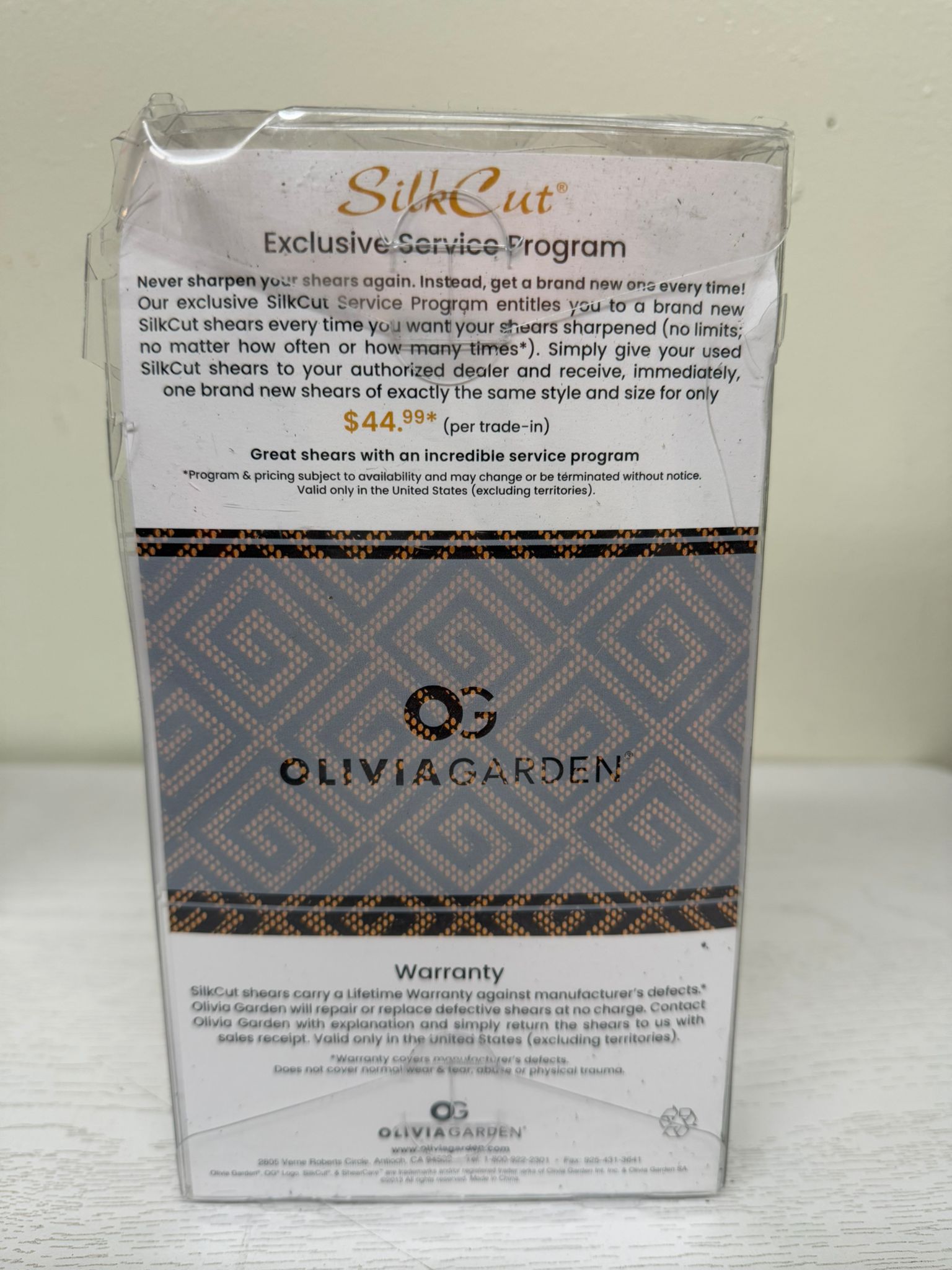 Olivia Garden SilkCut Professional Shear & Thinner Case (Open Box)