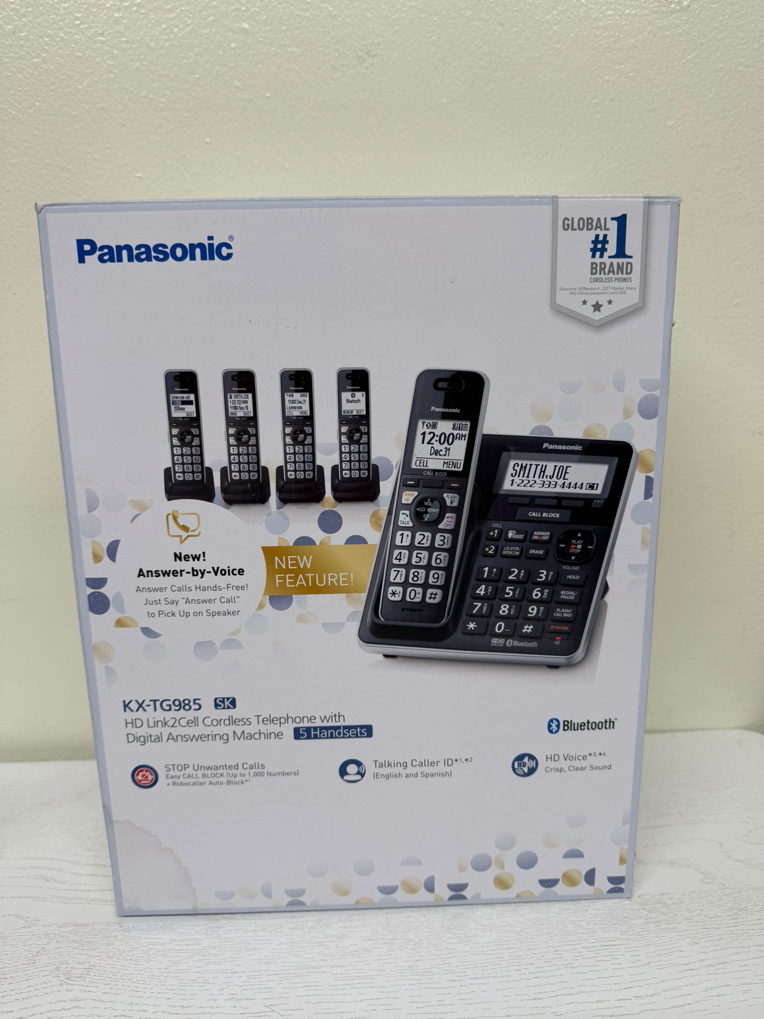 Panasonic Cordless Phone with Advanced Call Block (Lightly Used)