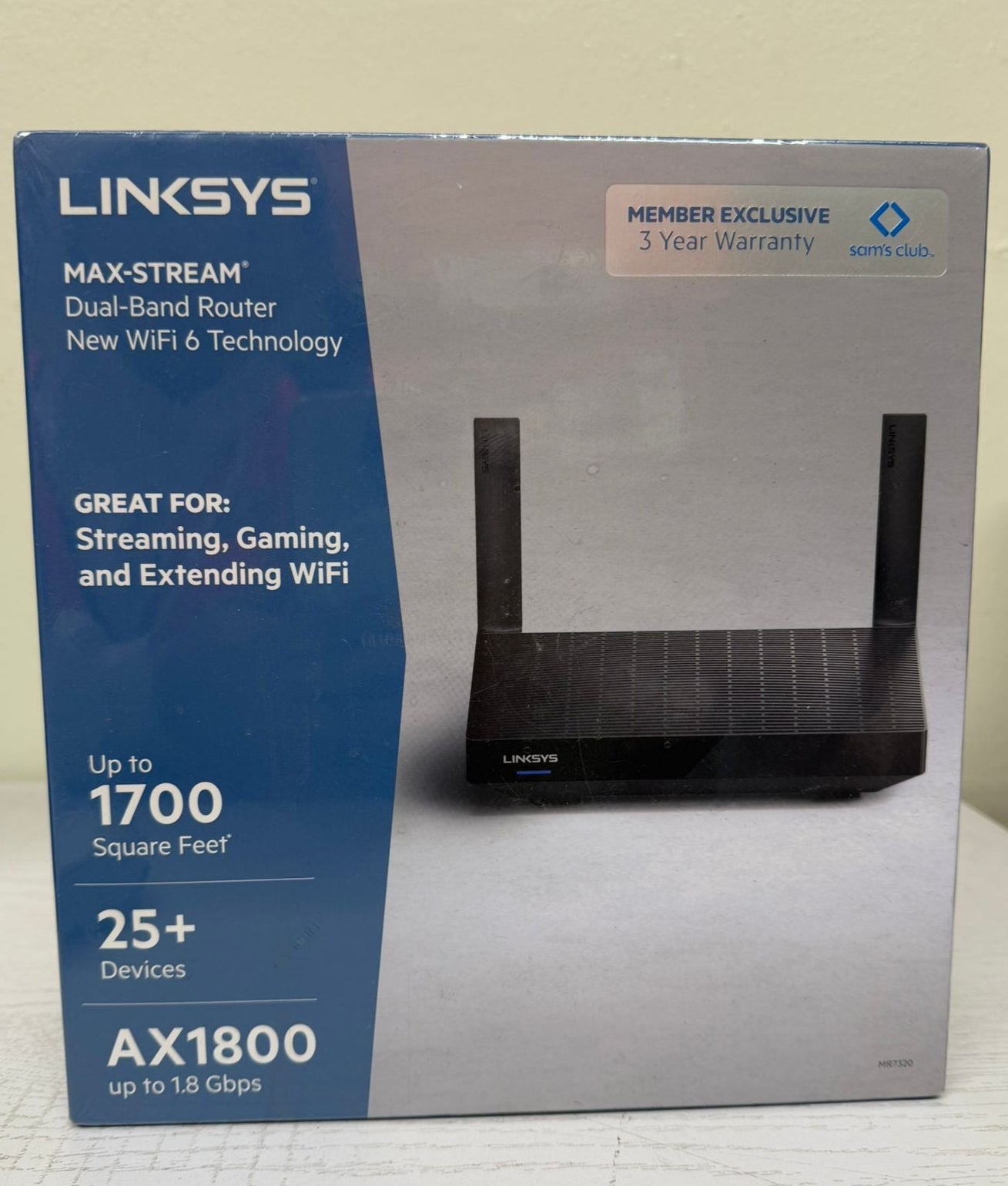 Linksys MR7320-RM2 AX1800 MAX-Stream Mesh Wi-Fi 6 Router (Brand New)