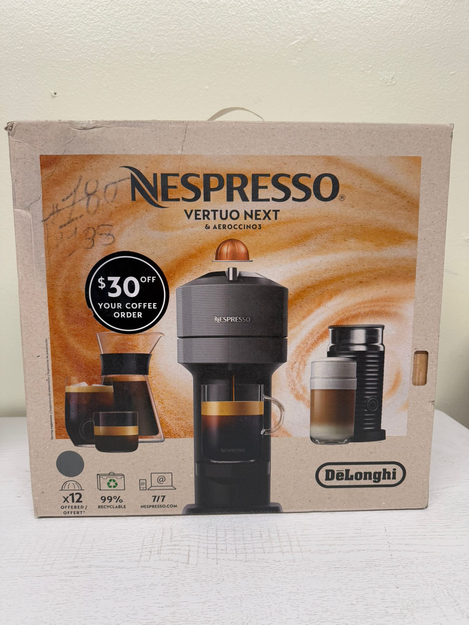 Nespresso Vertuo Next Coffee and Espresso Maker (Brand New)