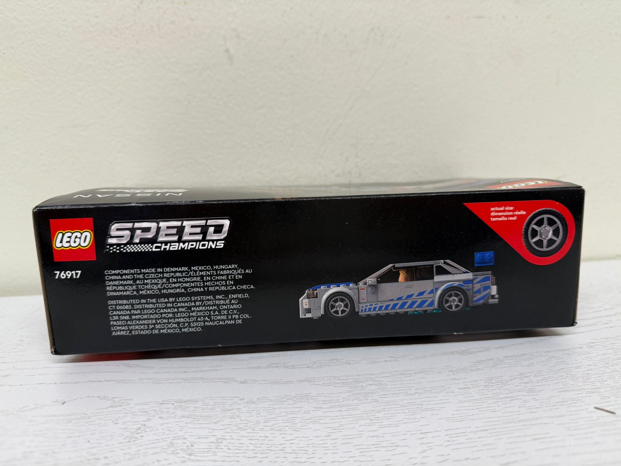 LEGO Speed Champions 2 Fast 2 Furious Nissan Skyline GT-R (R34) - Race Car Toy Model Building Kit (76917) (Brand New)