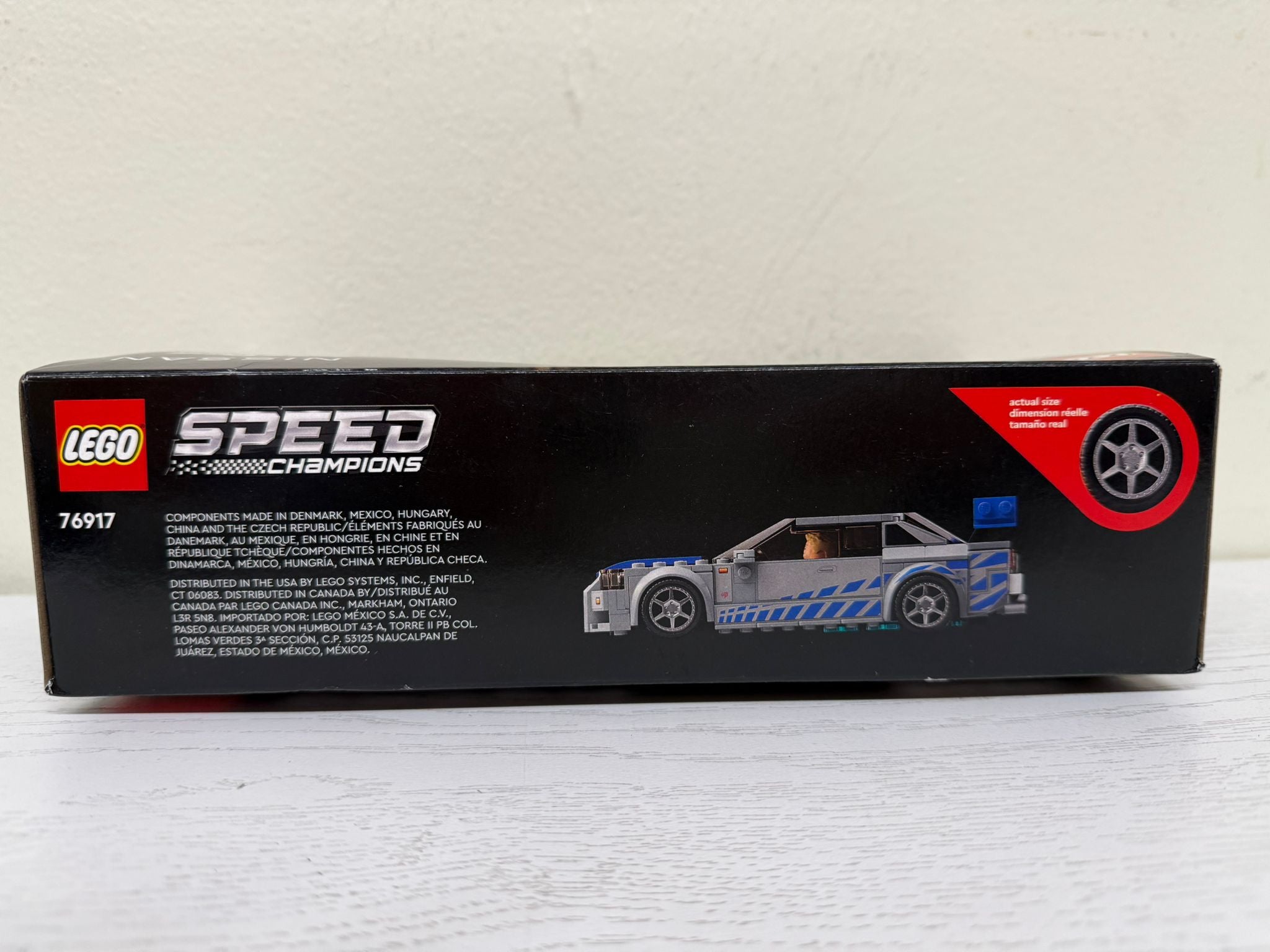 LEGO Speed Champions 2 Fast 2 Furious Nissan Skyline GT-R (R34) - Race Car Toy Model Building Kit (76917) (Brand New)